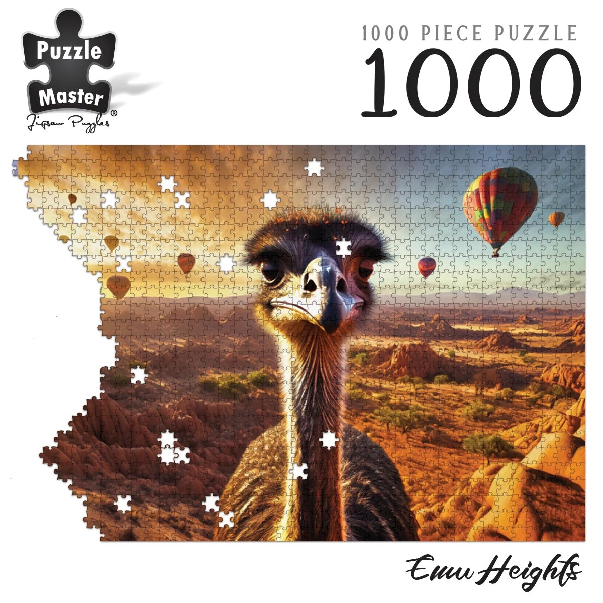 7 Puzzle Master Emu Heights AR Edition 1000 Piece Jigsaw Puzzle, 7 of 9