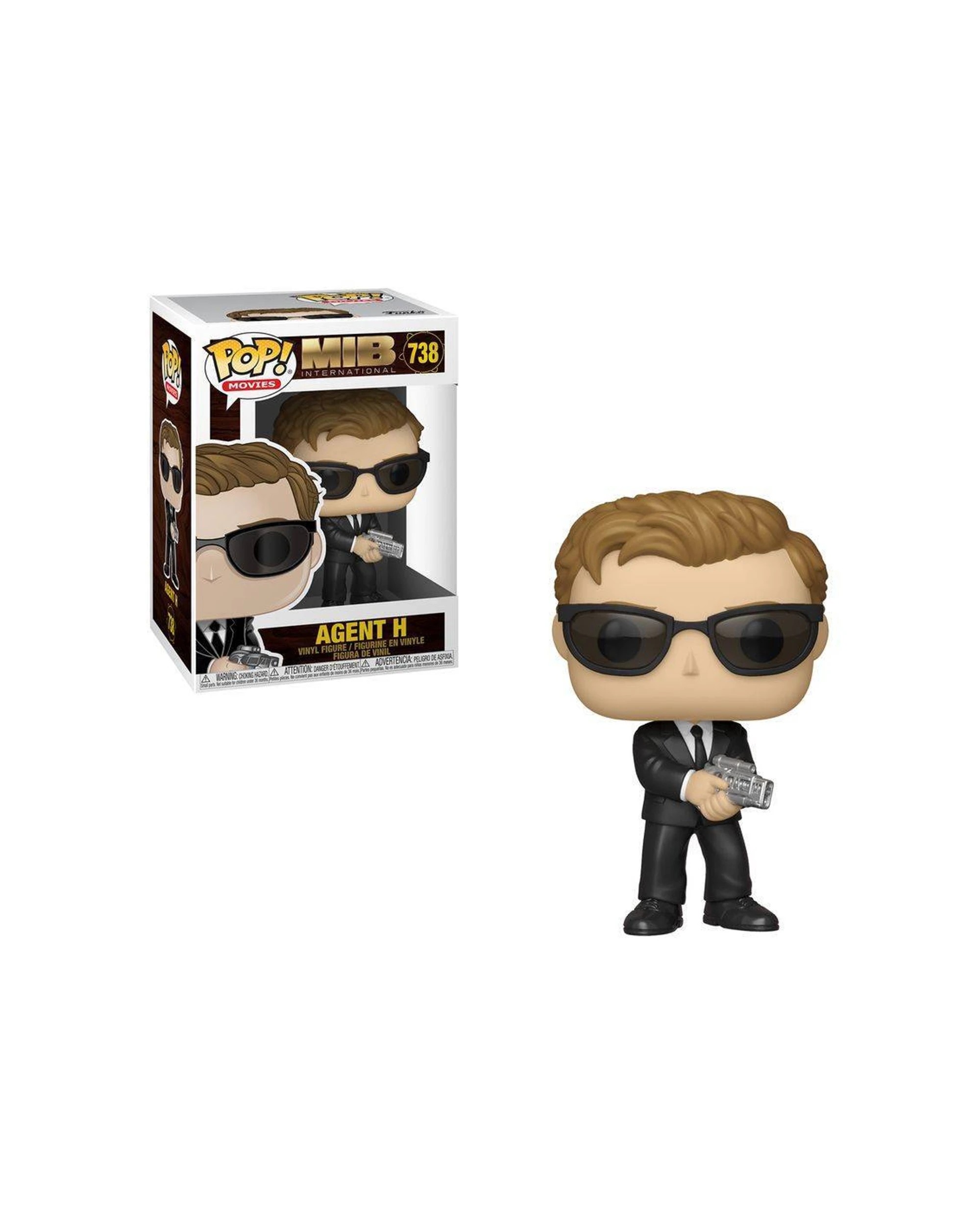 3 Pop Vinyl Figurine Men In Black Agent H Collectible Vinyl Action Figure 10cm - Black, 3 of 3