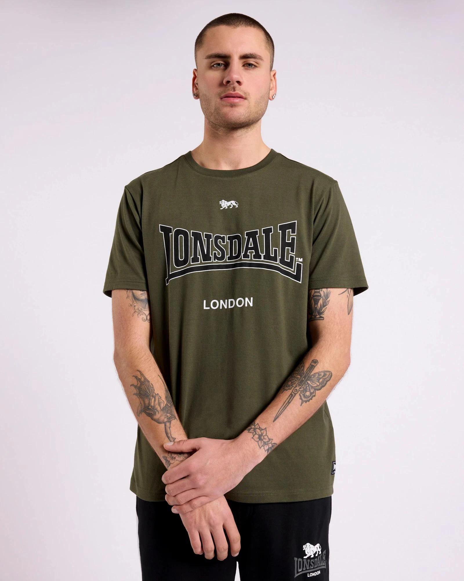 1 London T-Shirt - Lonsdale London KHAKI, 1 of 5