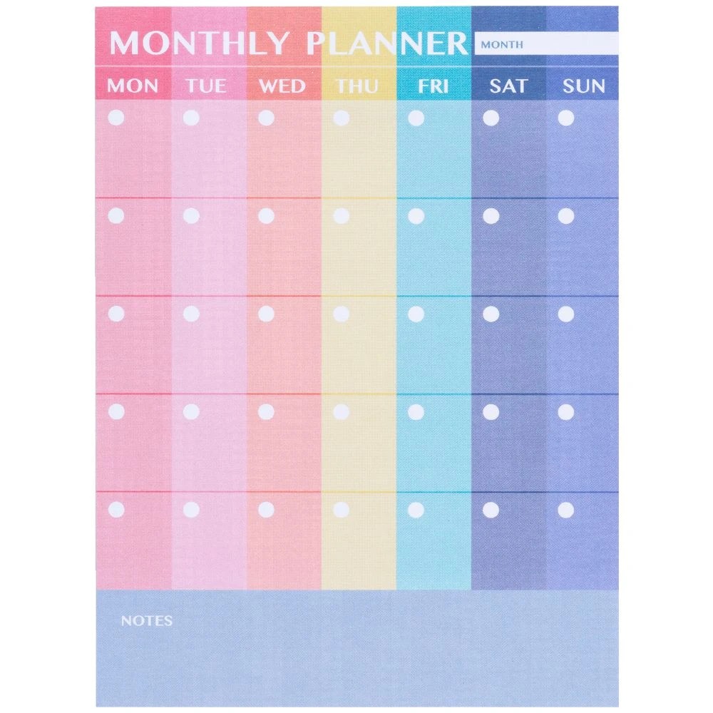 2 J.Burrows Stick-it Monthly Planner 110x150mm 50 Sheets, 2 of 3