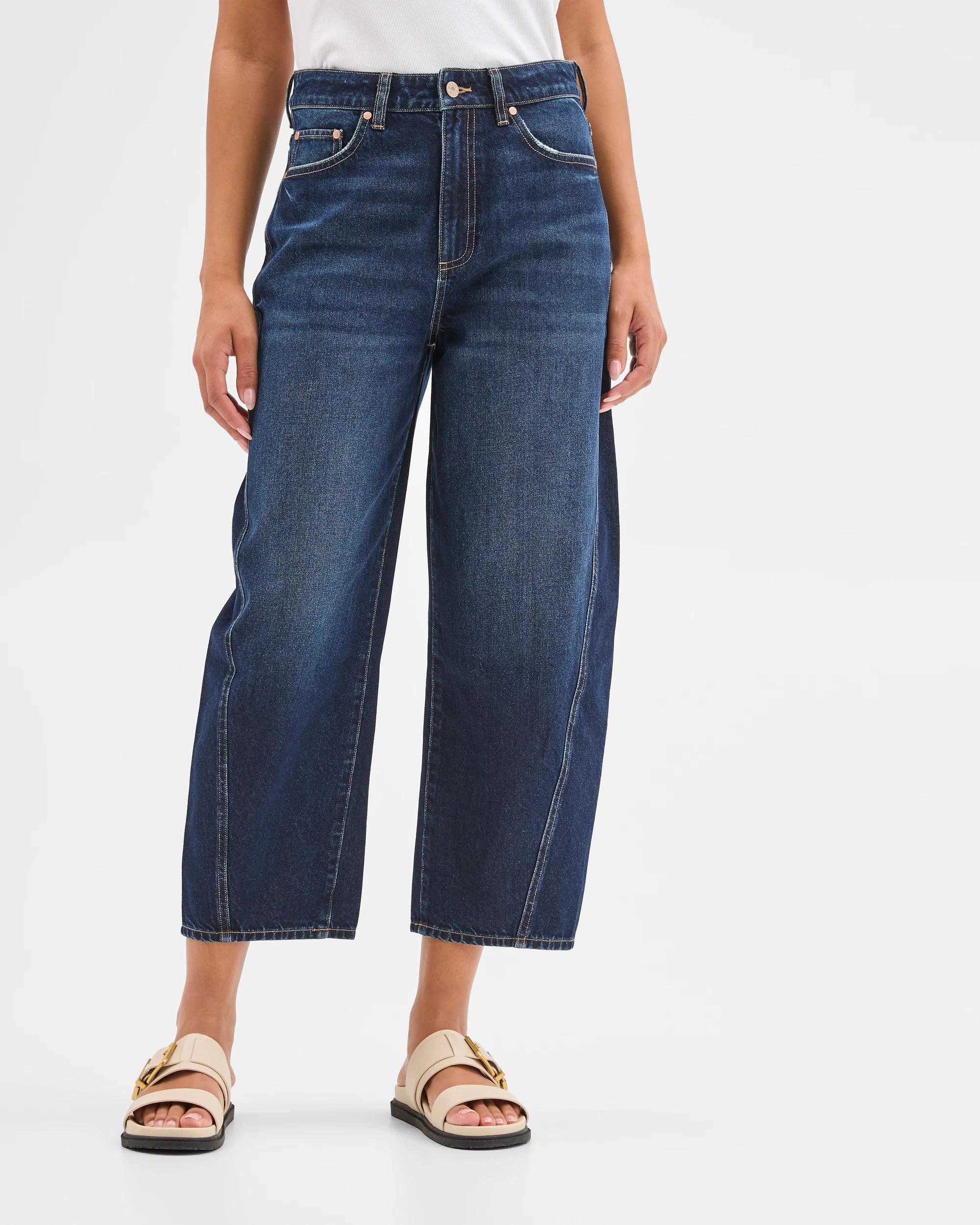 2 Target Denim Harper Barrel Forward Seam Jeans VINTAGE INDIGO, 2 of 6