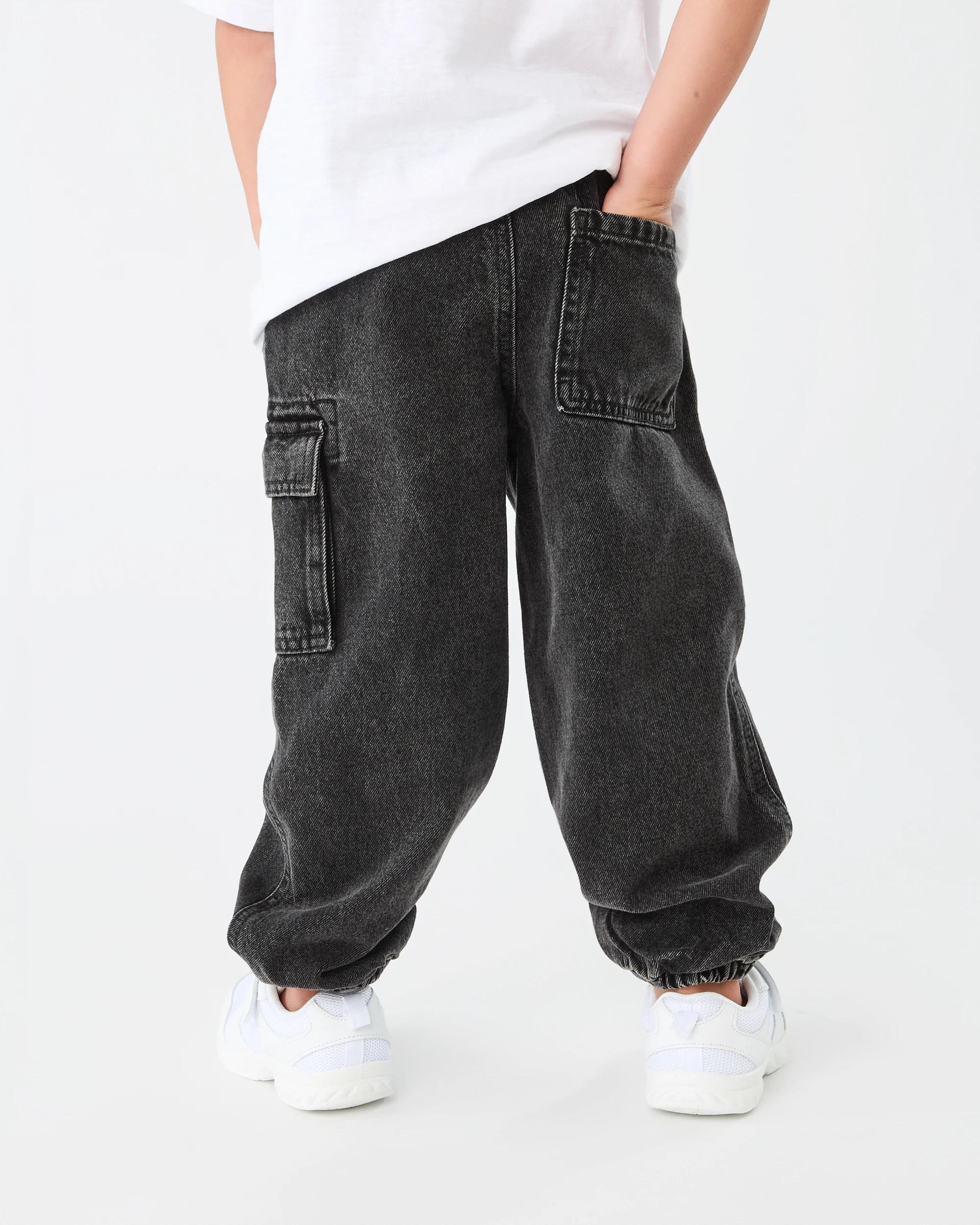 2 Denim Cargo Pants Black Wash, 2 of 8