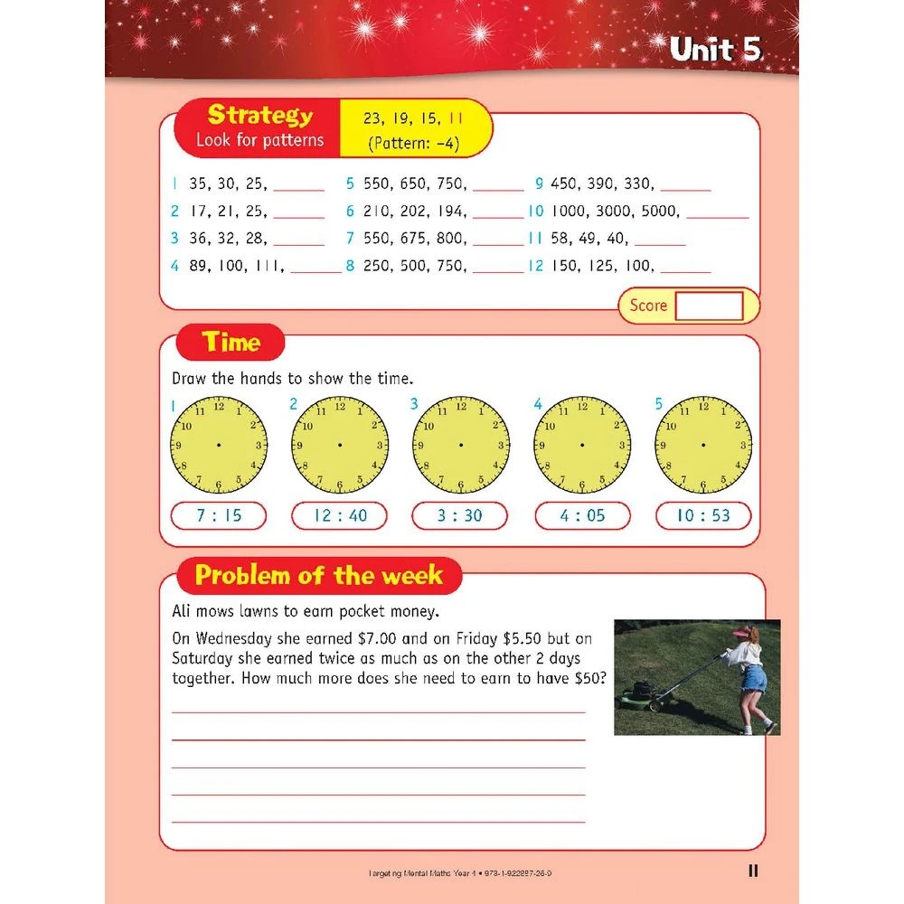 6 Targeting Mental Math Year 4 2022 Edition, 6 of 10