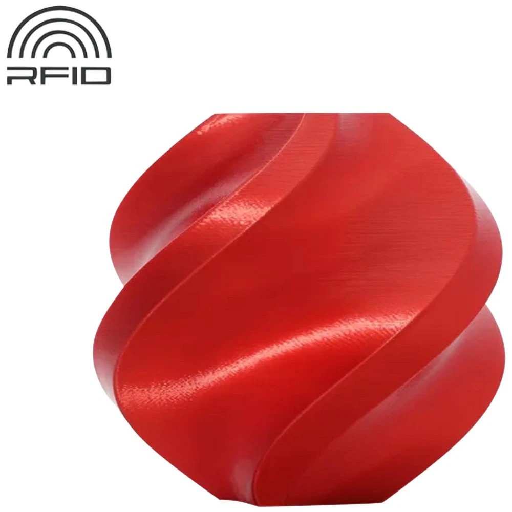 1 Bambu Lab PLA Silk 3D Filament Candy Red, 1 of 1