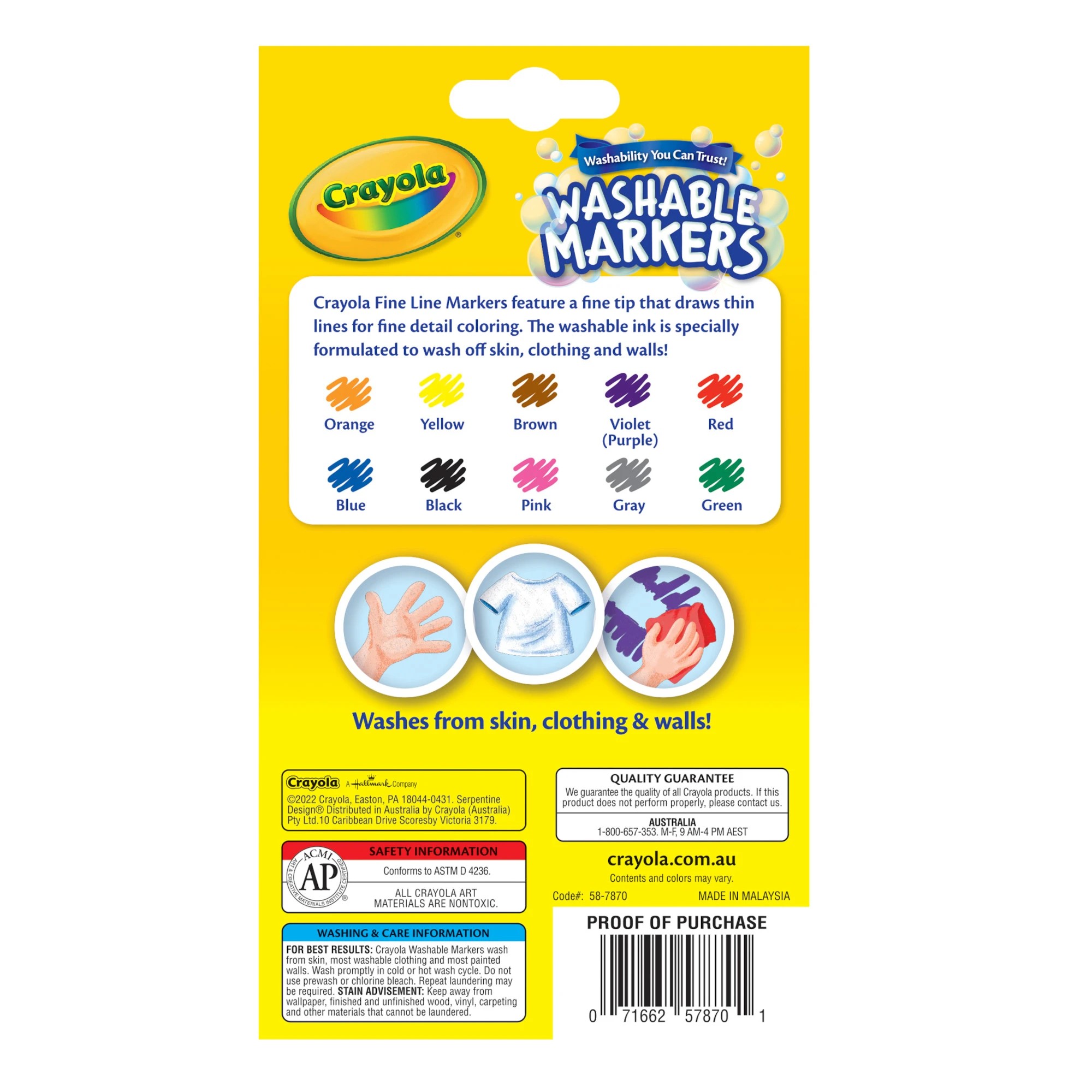 3 Crayola Ultra-Clean Washable Markers, 3 of 3