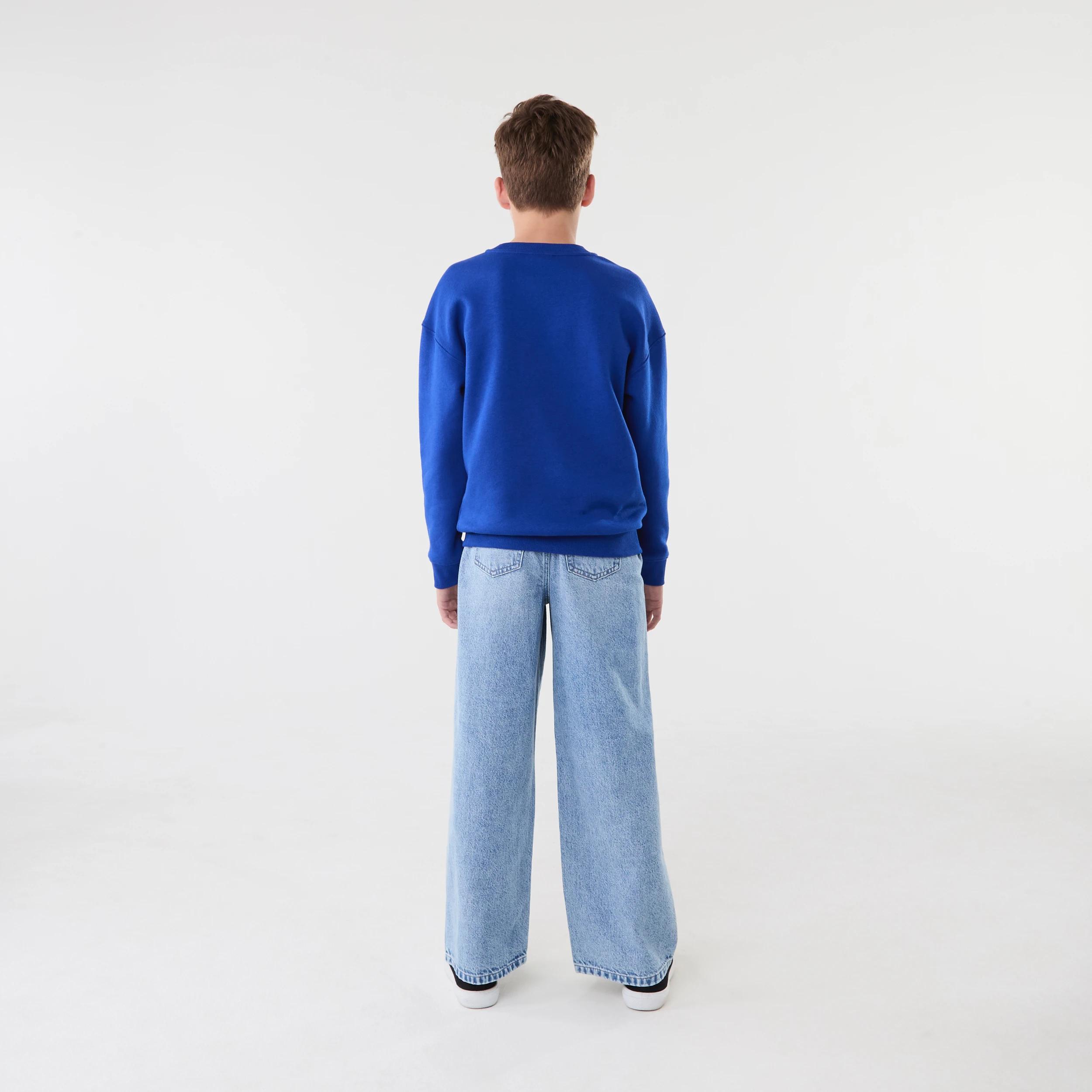 6 Official NBA Kids Fleece Crew Neck Top BLUE WARRIORS, 6 of 6