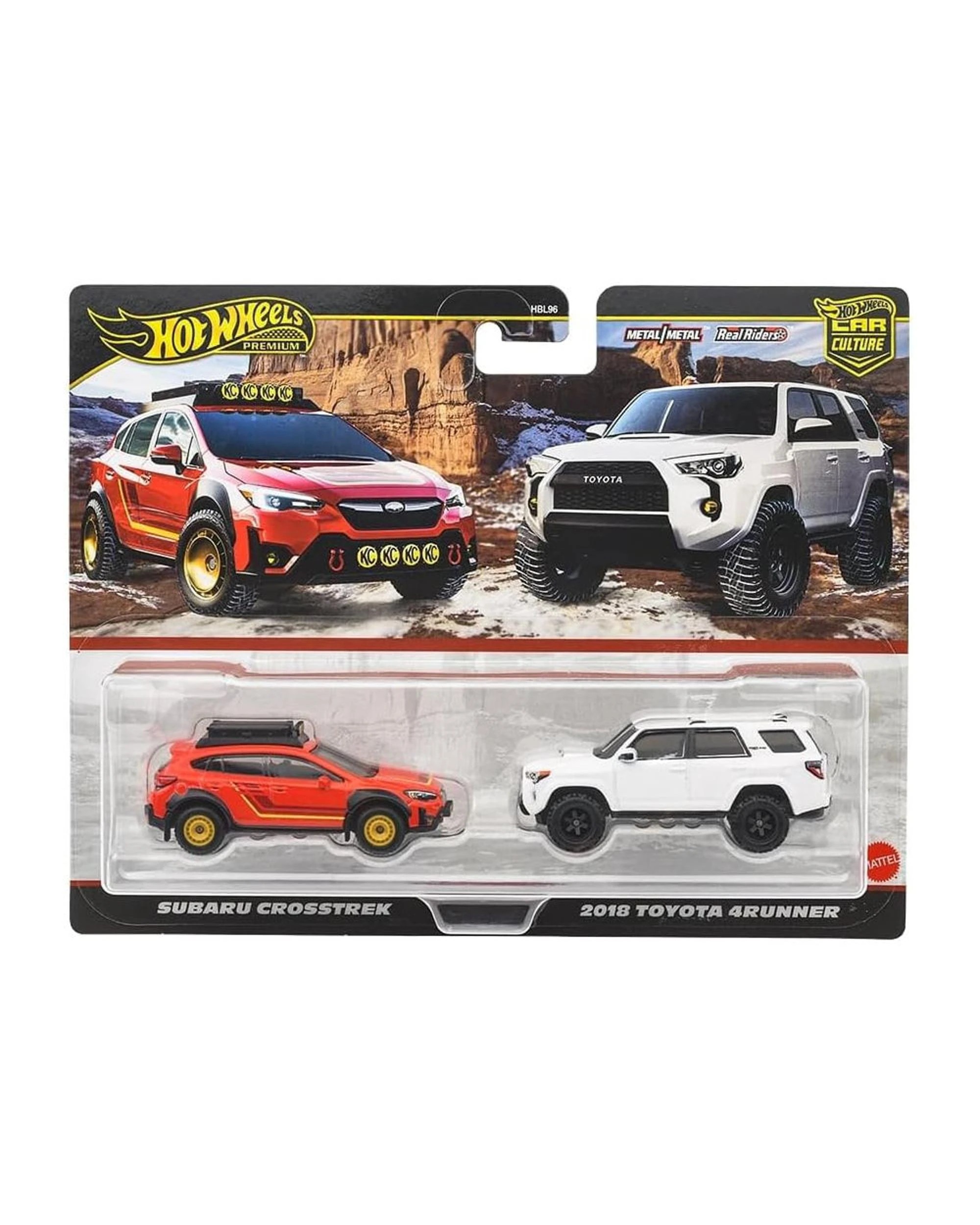 1 Hot Wheels Premium Car Culture Subaru Crosstrek and 2018 Toyota 4Runner Diecast Vehicle 2 Pack, 1 of 5