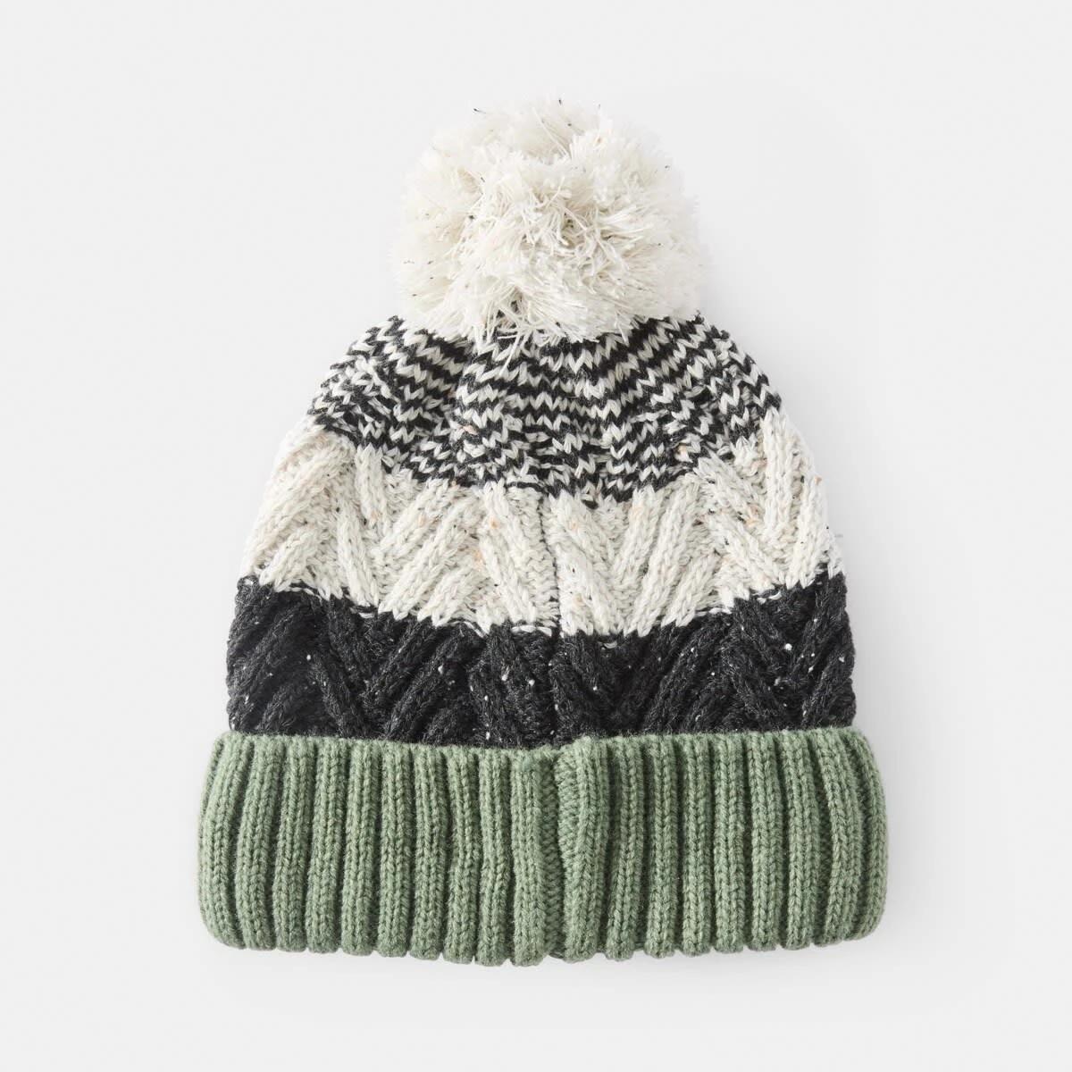 2 Stripe Beanie Grn Stripe, 2 of 3