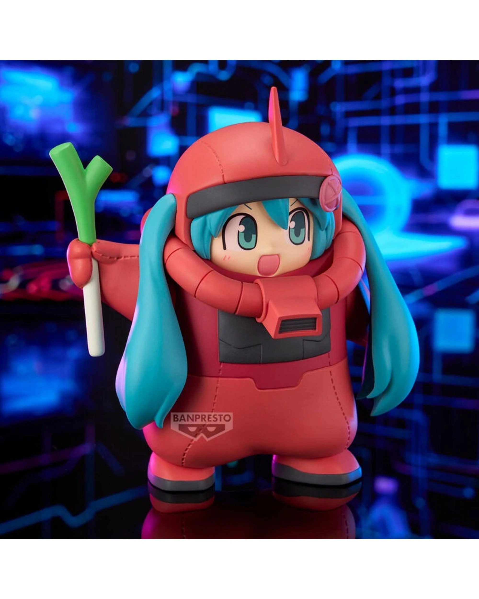 7 Banpresto Gundam 45th X Hatsune Miku Chars Zaku Costume Hatsune Miku Version Figure, 7 of 8