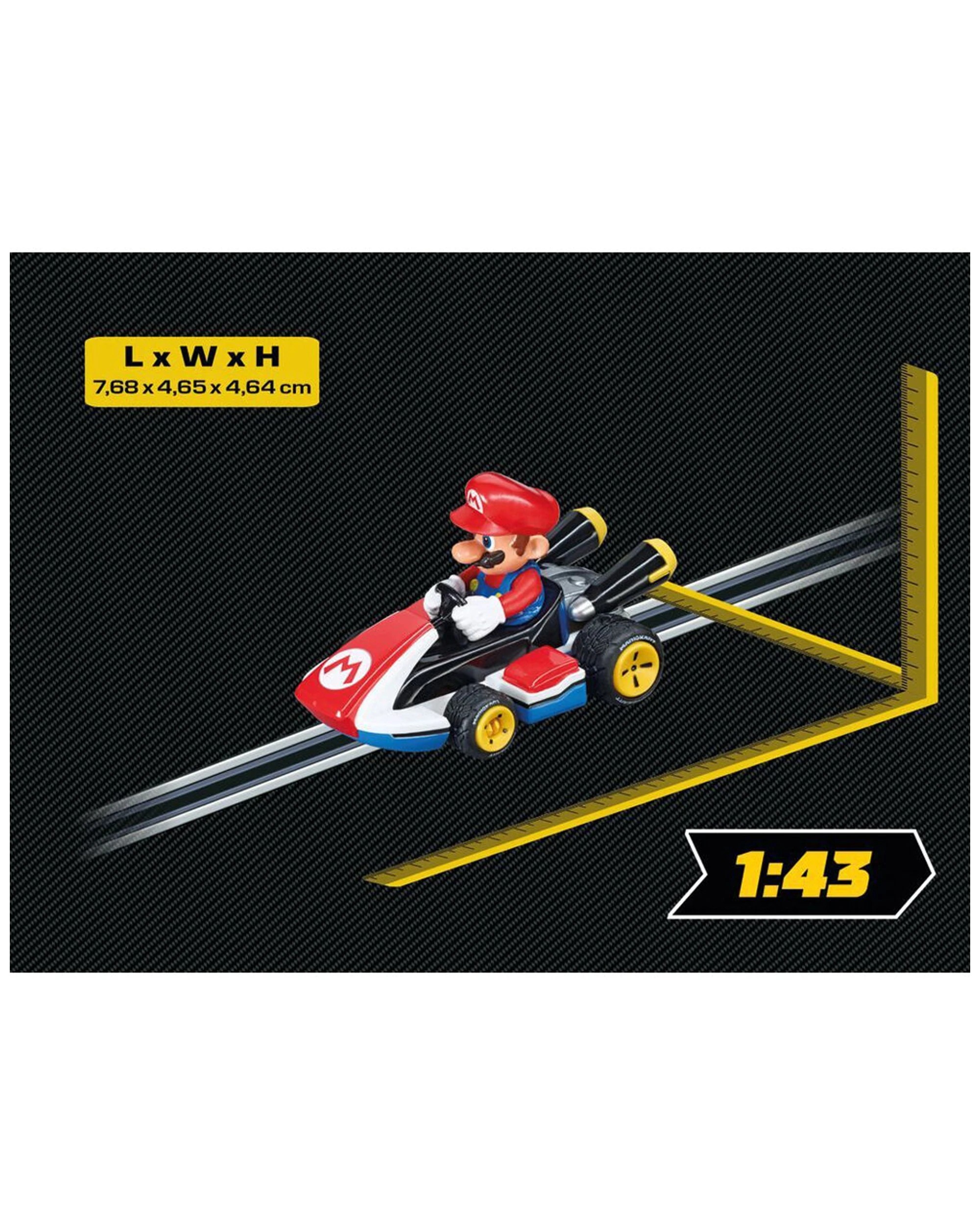 3 Carrera Mario-Kart 8 Slot Car 1.43 Scale Mario Kids Racing Toy Go Track - Multi, 3 of 3