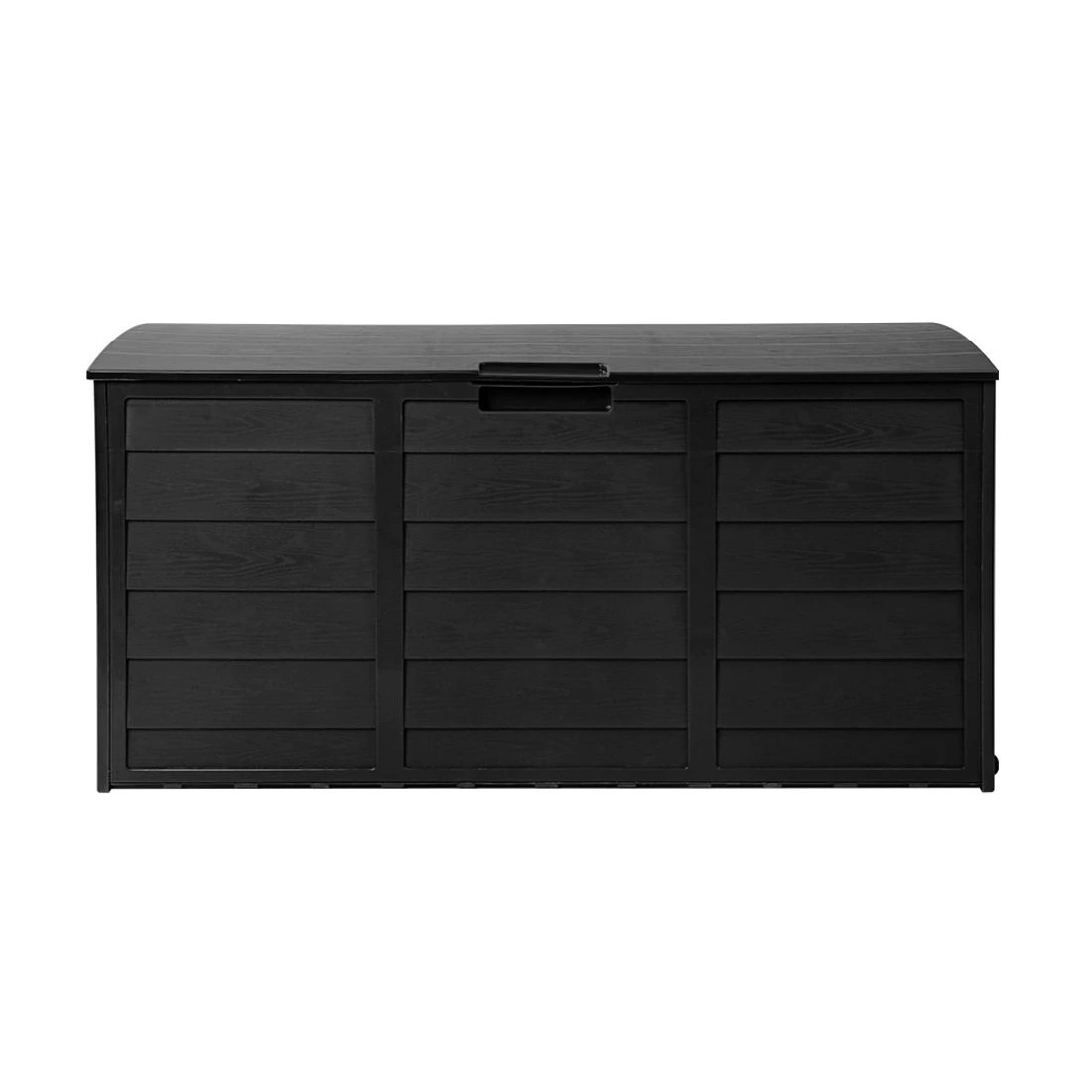 4 Gardeon Outdoor Storage Box 290L Lockable Organiser Garden Deck Shed - Black, 4 of 8