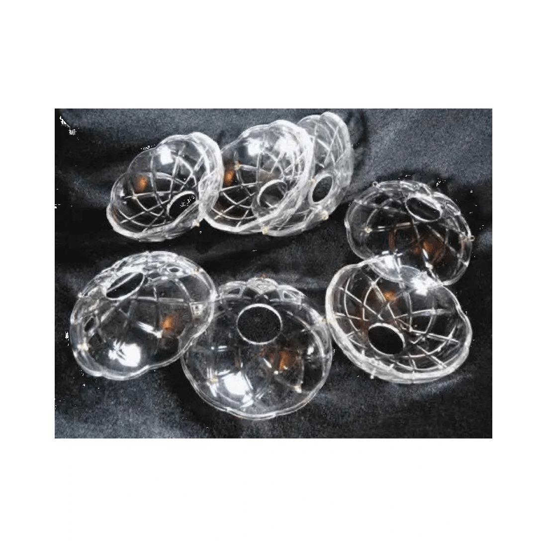 3 BR Home 120mm Crystal Chandelier Bobeche with Gold Pins, 3 of 7