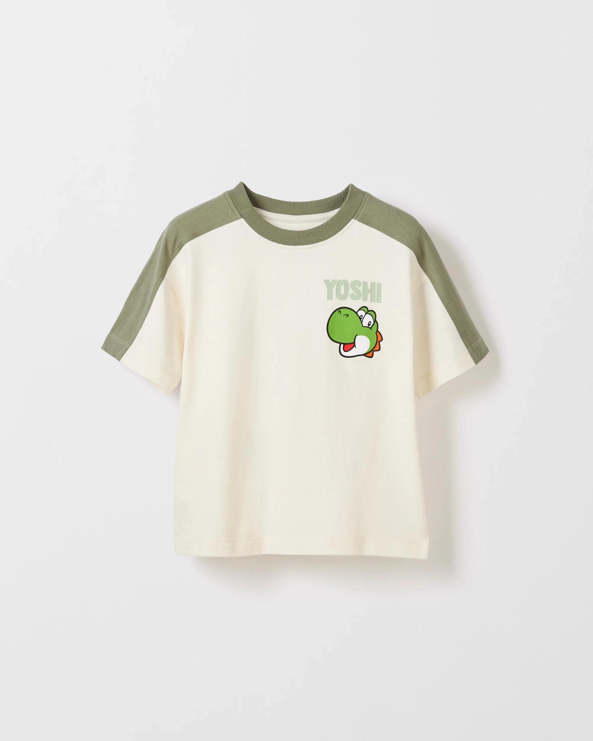 1 Super Mario Yoshi Australian Cotton T-Shirt GARDENIA, 1 of 3