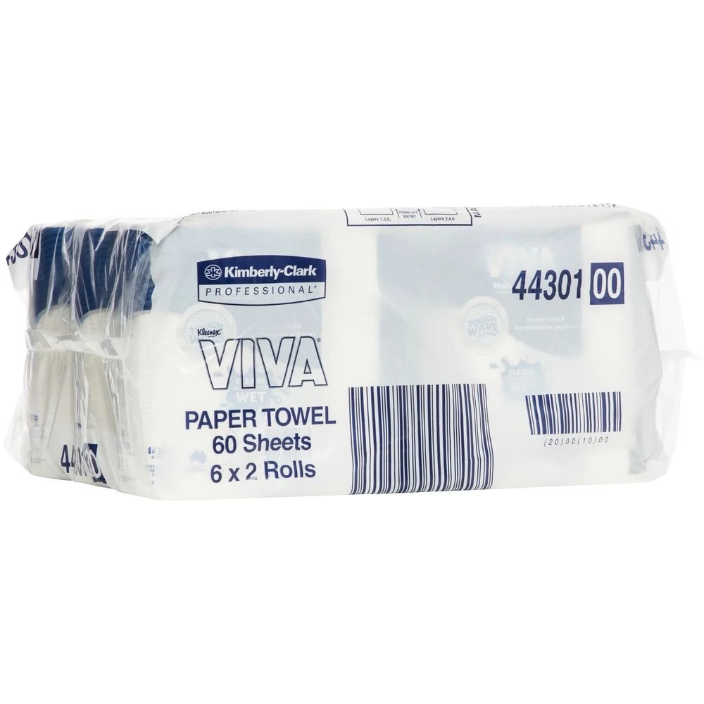 7 Kleenex VIVA Kitchen Towel White 44301 12 Rolls  720 Sheets, 7 of 10