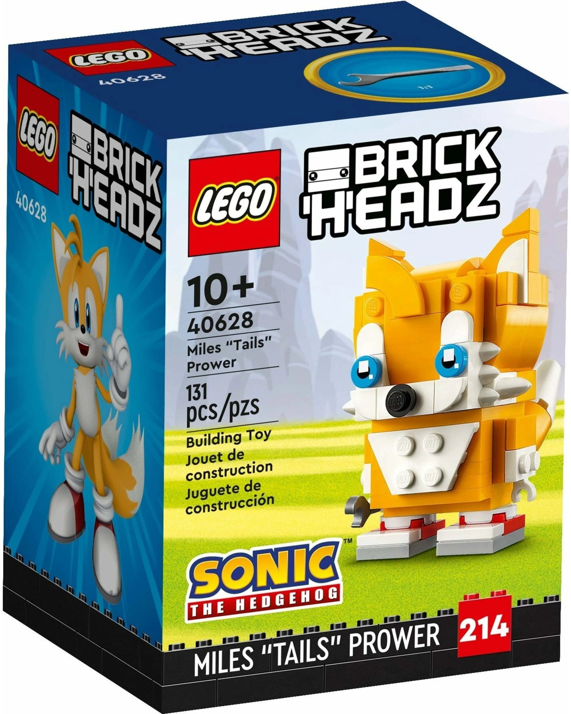 1 LEGO Brickheadz Series 40628 Miles "Tails" Prower, 1 of 4