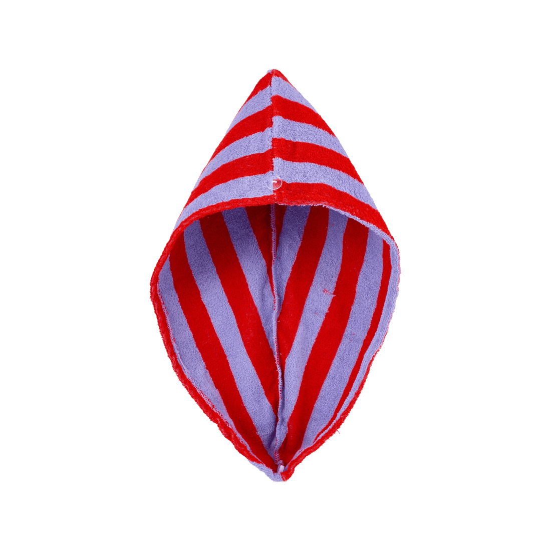 1 OXX Bodycare Hair Drying Turban - Purple and Red, 1 of 3