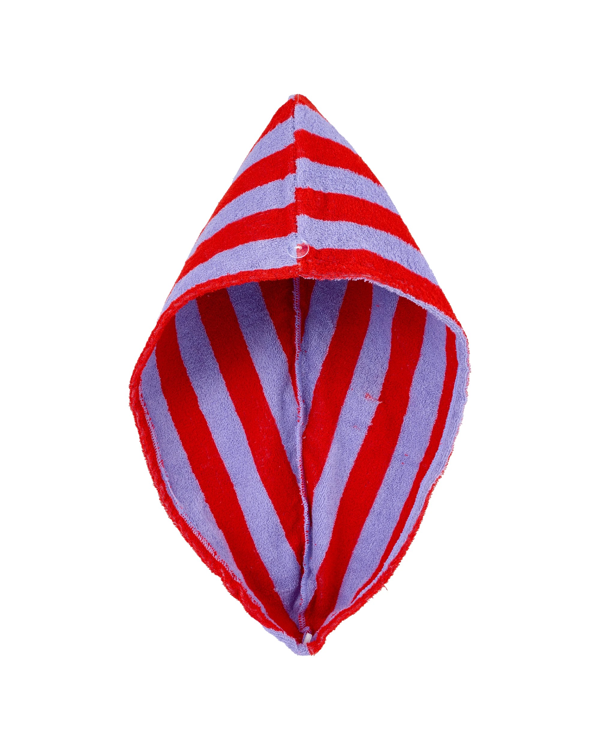 1 OXX Bodycare Hair Drying Turban - Purple and Red, 1 of 3