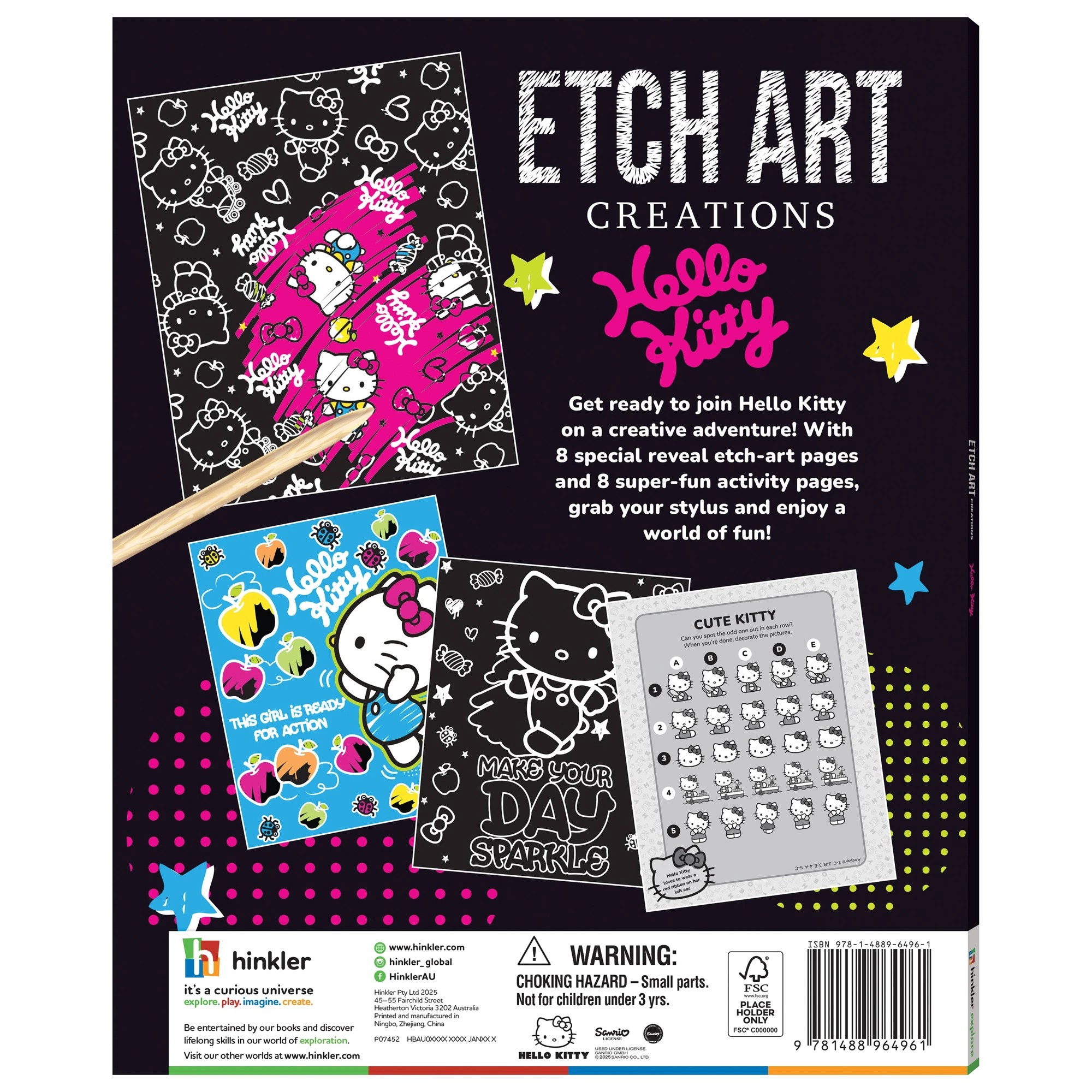 2 Etch Art Creations: Hello Kitty - Book, 2 of 7