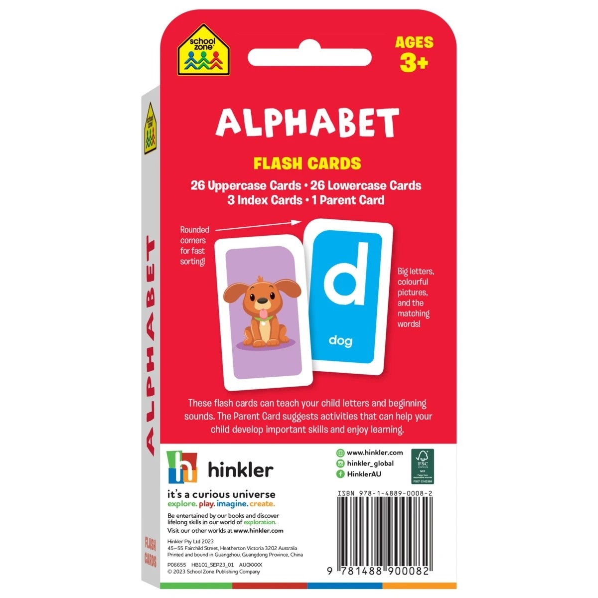 5 School Zone: Alphabet Flash Cards - Book, 5 of 5