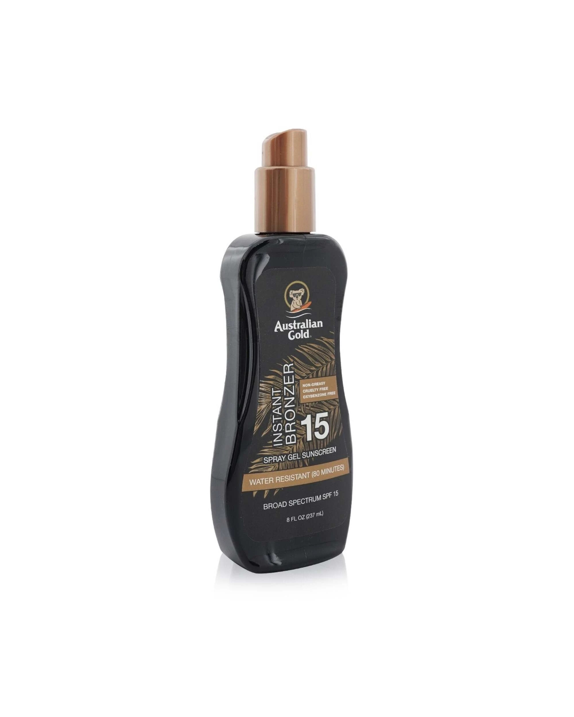 2 Australian Gold Spray Gel Sunscreen SPF 15 with Instant Bronzer  237ml/8oz, 2 of 3