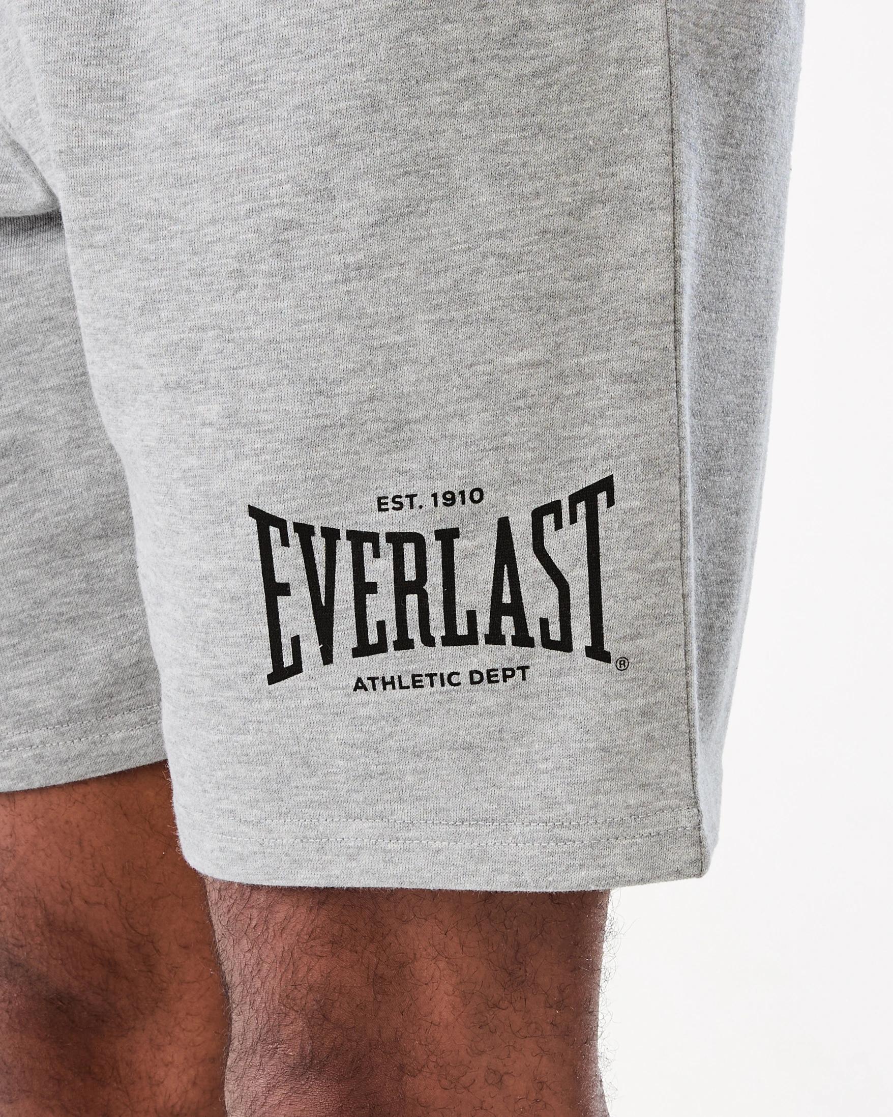 4 Everlast Mens French Terry Shorts Ash, 4 of 7