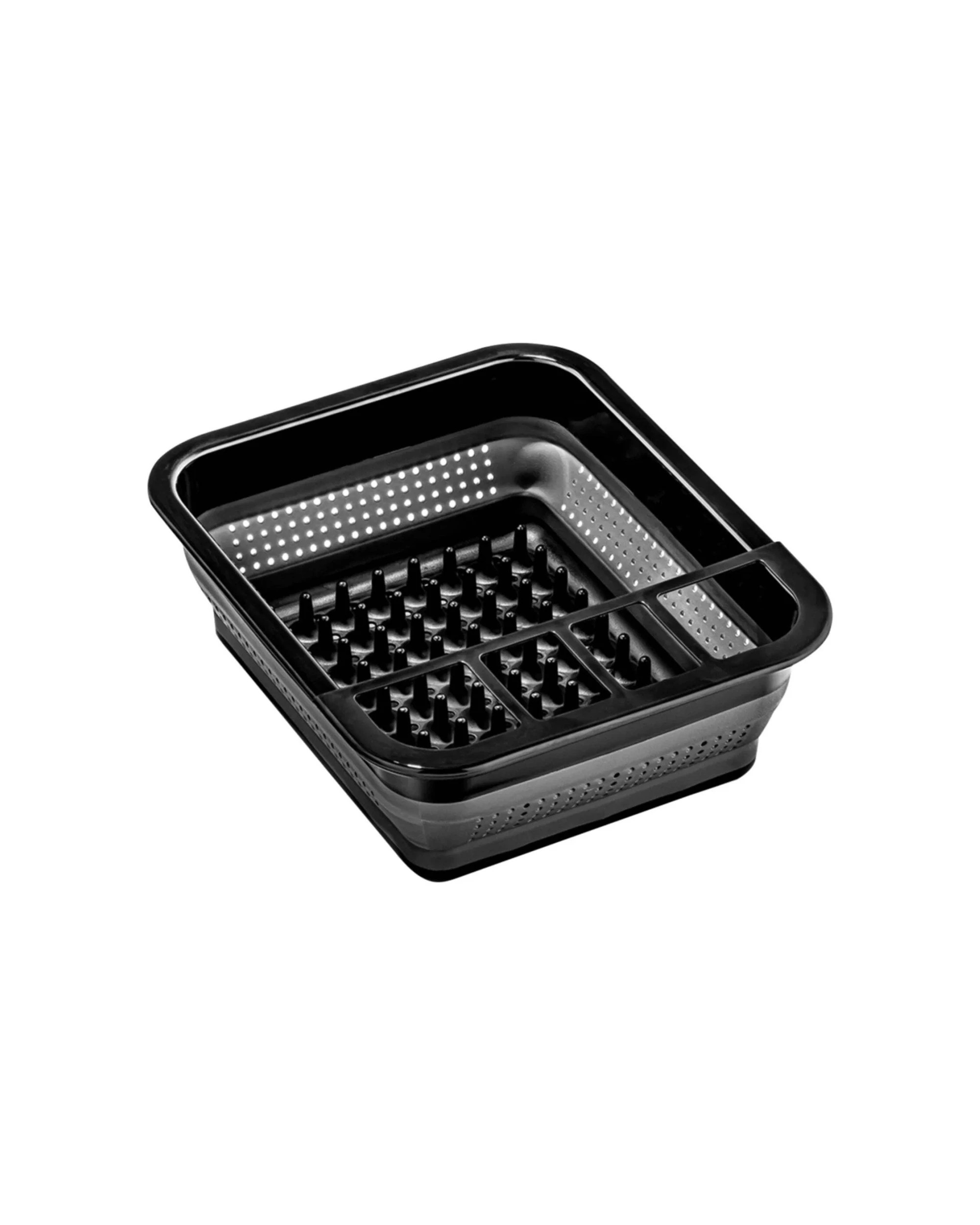 1 Madesmart Small Collapsible Dish Rack Flexible Space Saving Kitchen Storage Organisation - Black, 1 of 3
