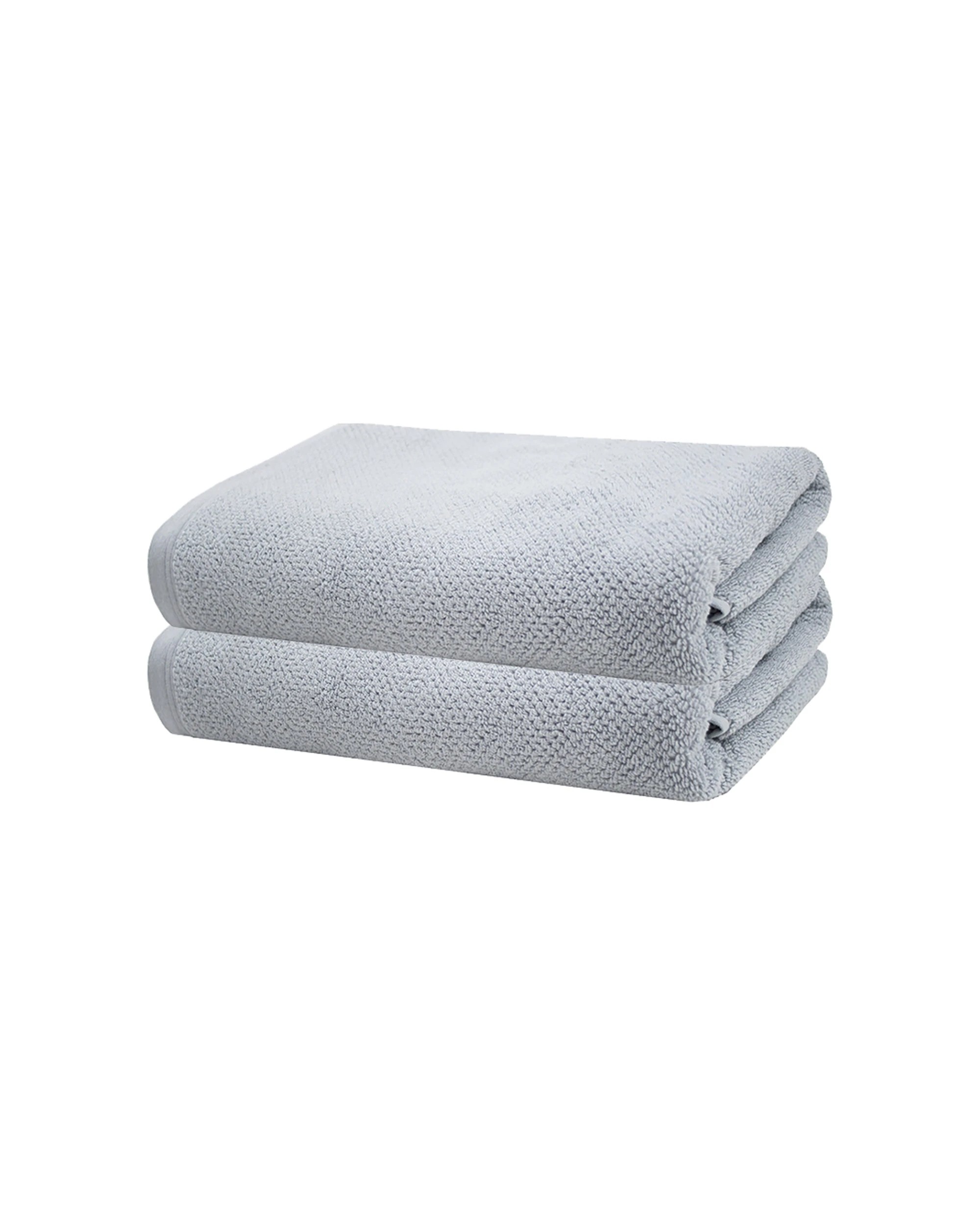 1 2pc Bambury Ultra Soft Angove Bath Towel 70x140cm Dream Cotton Woven Home Decor
 - Grey, 1 of 3