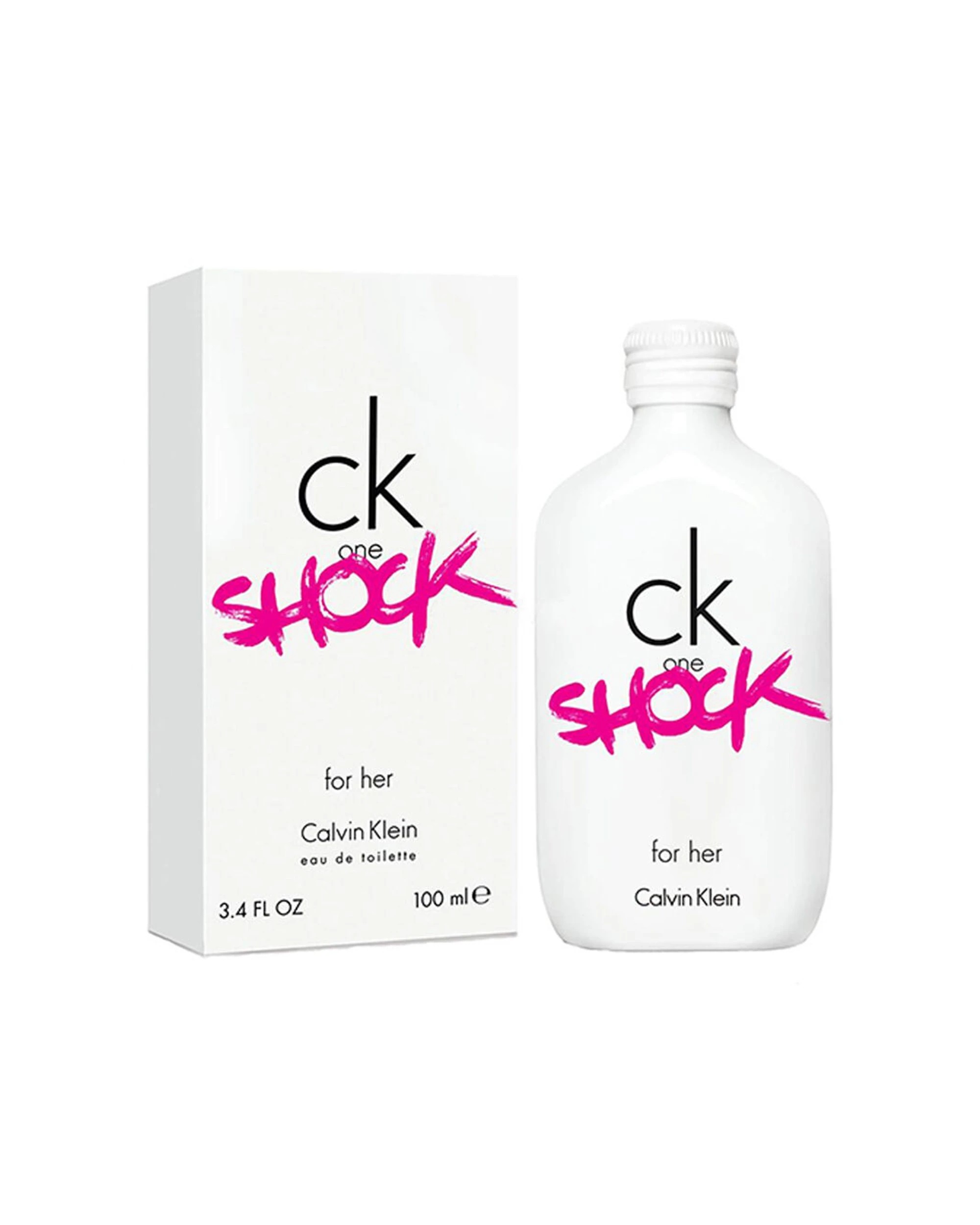 1 Calvin Klein Ck One Shock For Her Eau De Toilette Bottle 100Ml Edt Perfume Spray - White, 1 of 1