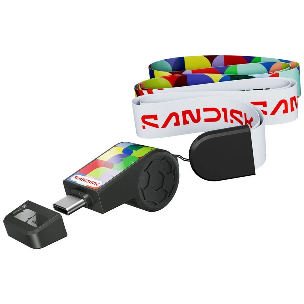 4 Sandisk 128GB USB-C Flash Drive FIFA Edition Black, 4 of 5