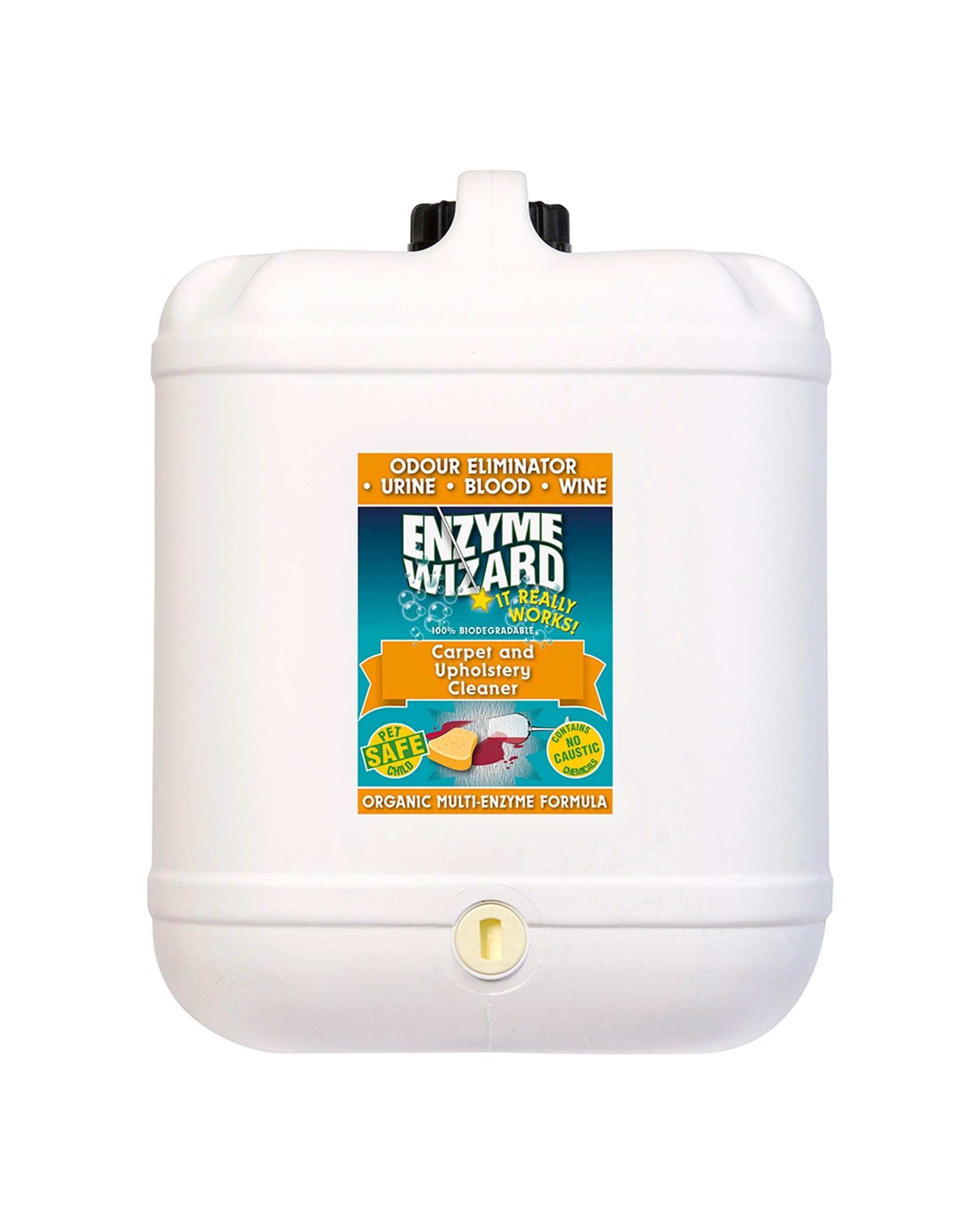 1 Enzyme Wizard Carpet Upholstery Cleaner Odour Eliminator 20L - Multi, 1 of 1
