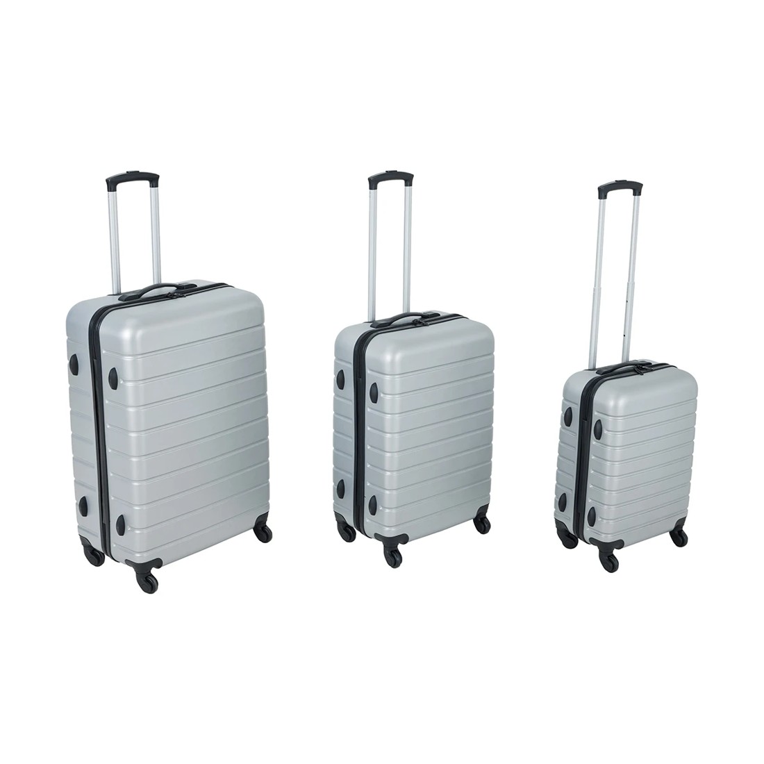 2 6 Piece Family Luggage Set - Silver, 2 of 10