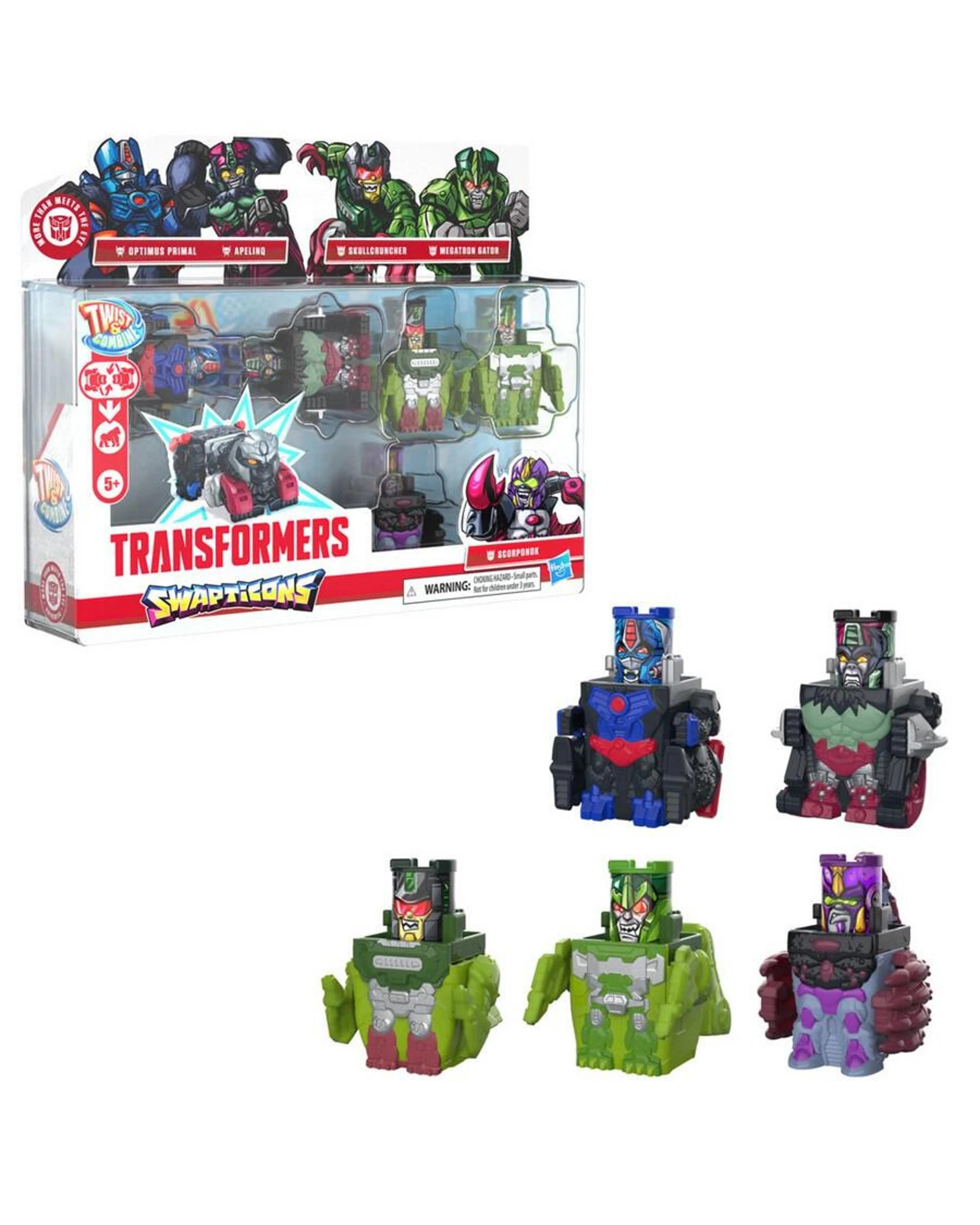 2 Transformers Swapticons Wild Jungle Mission Action Figure 5 Pack, 2 of 4