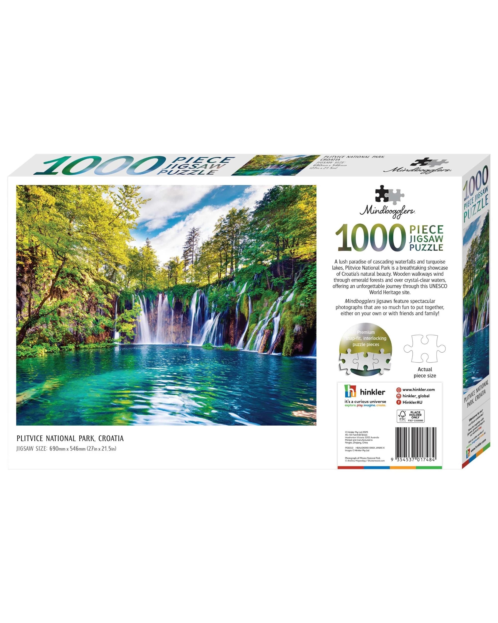 3 Hinkler Mindbogglers Plitvice National Park Croatia 1000 Piece Puzzle, 3 of 3