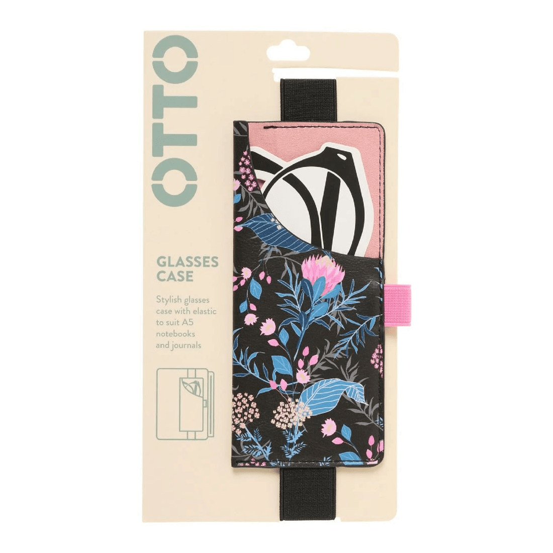 1 Otto Glasses Case Pen Holder with Elastic Floral, 1 of 2