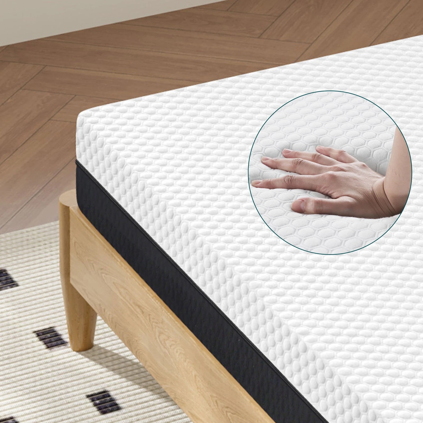 6 Alfordson Mattress Gel Memory Foam Reversible Dual-use Soft Firm - Queen Bed, 6 of 10