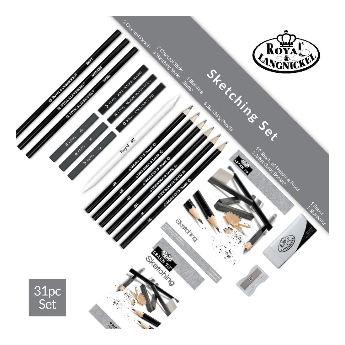 5 Royal & Langnickel Learn To Sketch Set 31 Pieces, 5 of 9