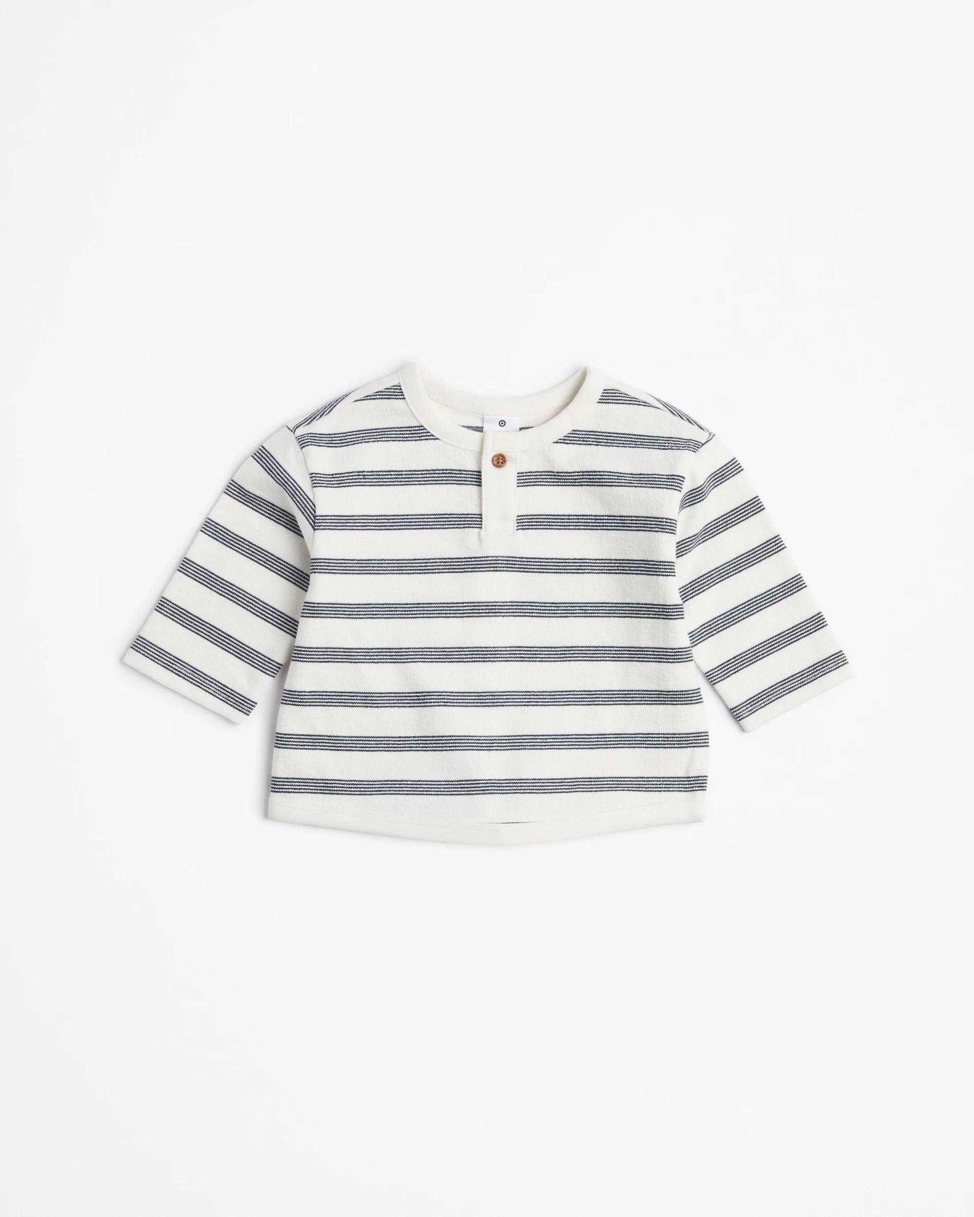 1 Target Baby Long Sleeve Top - Stripe NAVY BLUE STRIPE, 1 of 3