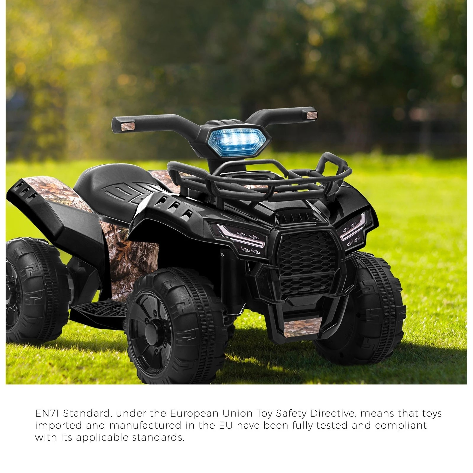 3 Mazam Ride On Car Electric Atv Bike Vehicle For Toddlers Kids Rechargeable
 - Black, 3 of 10