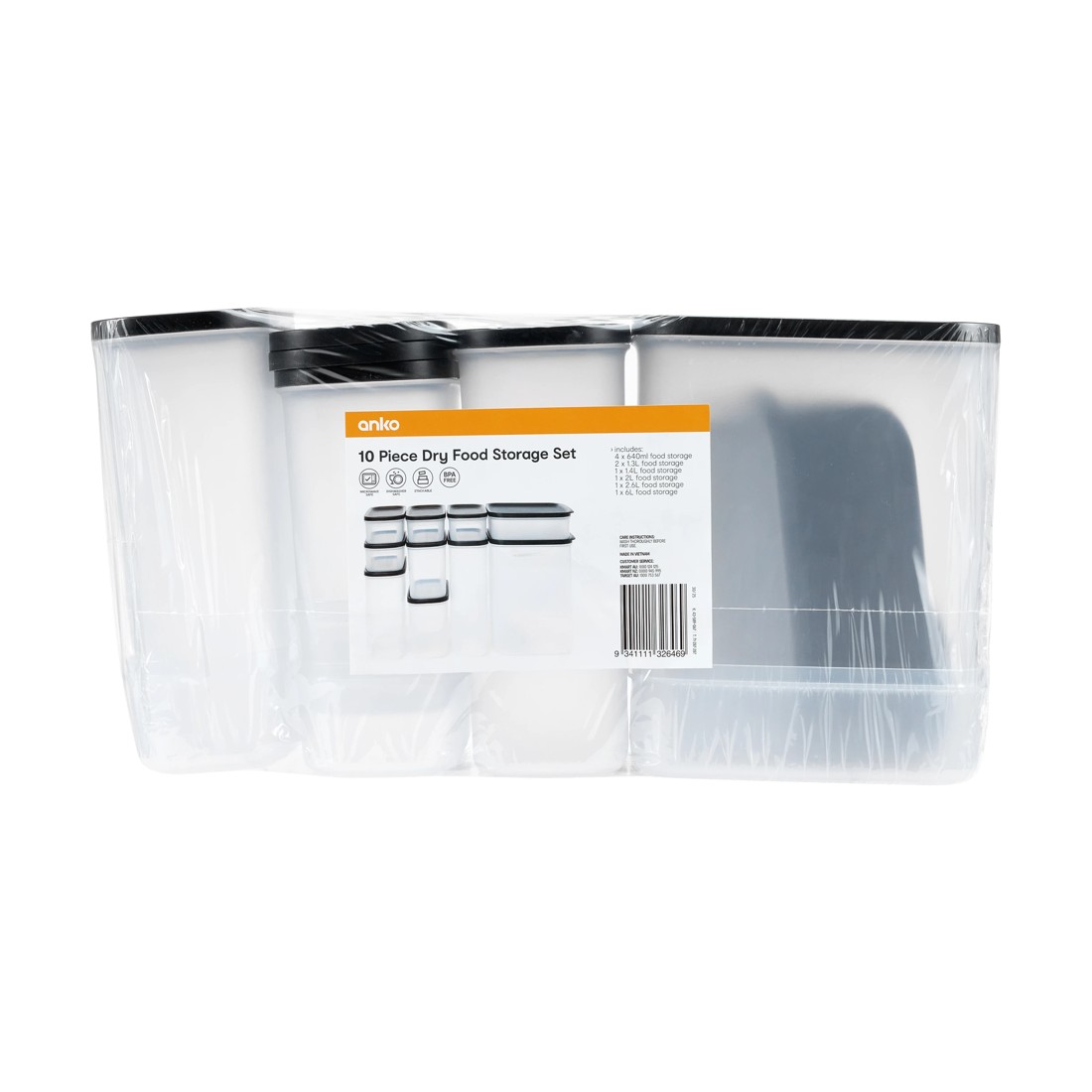 6 10 Piece Dry Food Storage Set, 6 of 6