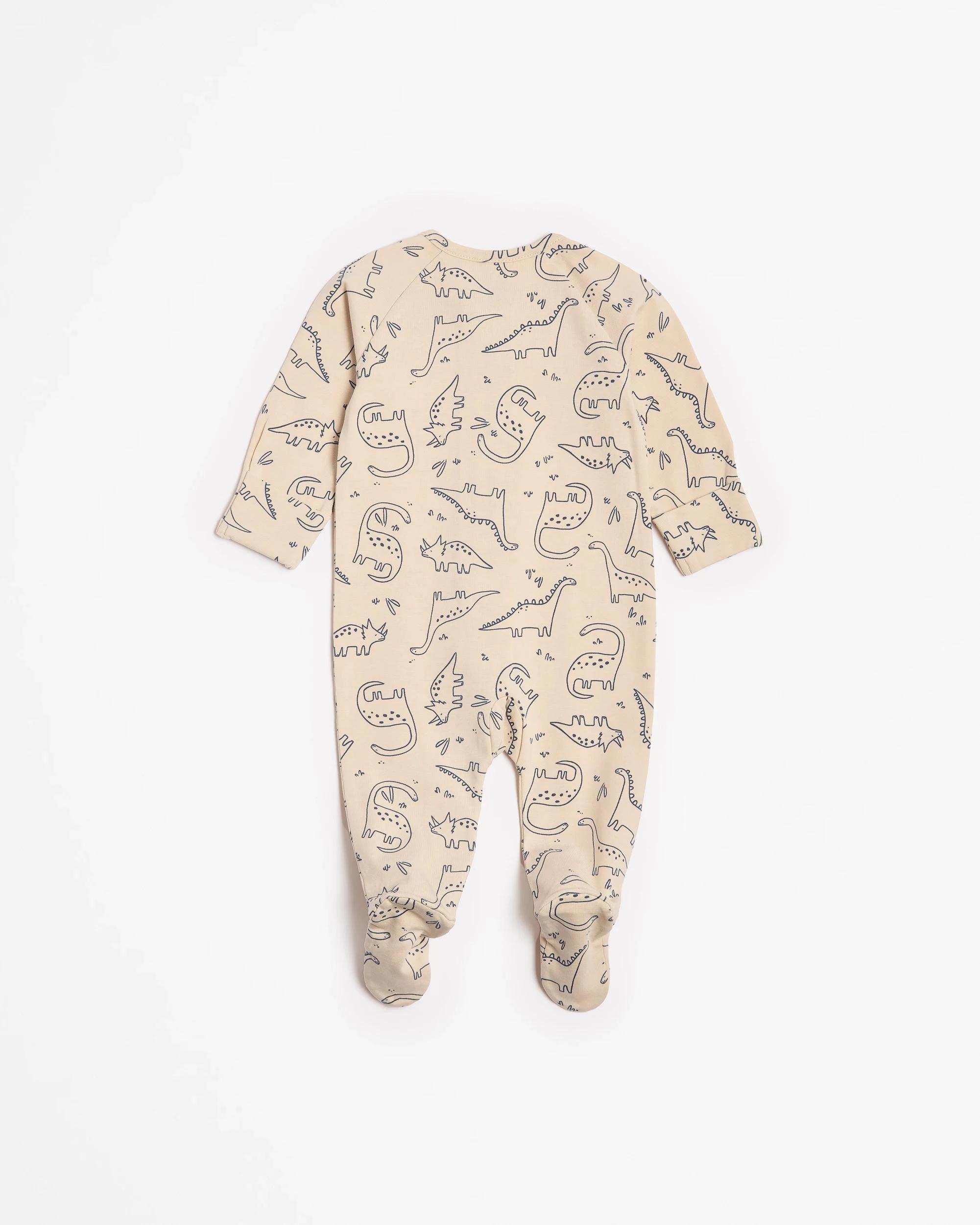 3 Target Baby Baby Organic Cotton Print Zip Coverall SAND, 3 of 3