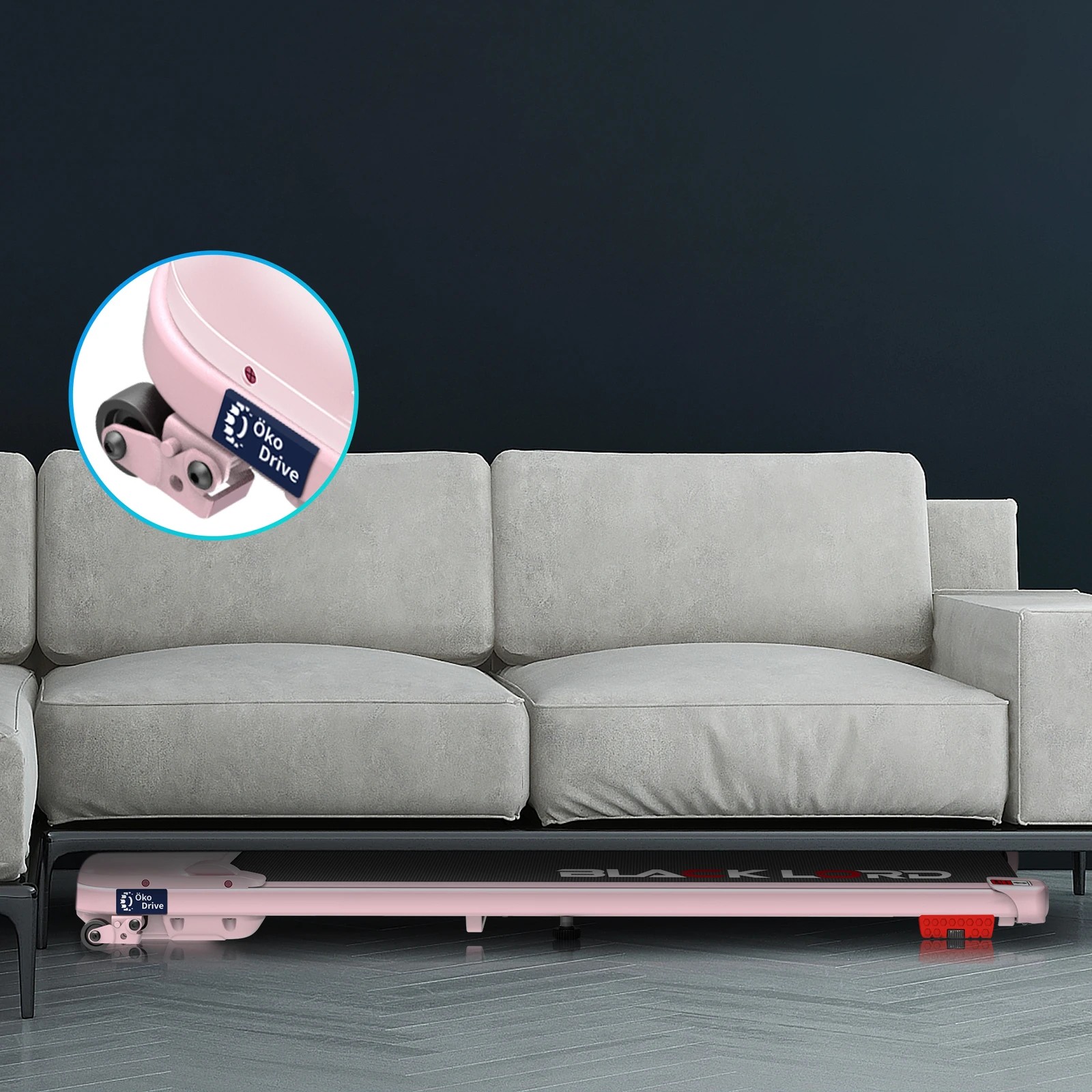 5 Black Lord Treadmill Electric Walking Pad Incline Shock Absorbers Home Gym - Pink, 5 of 10