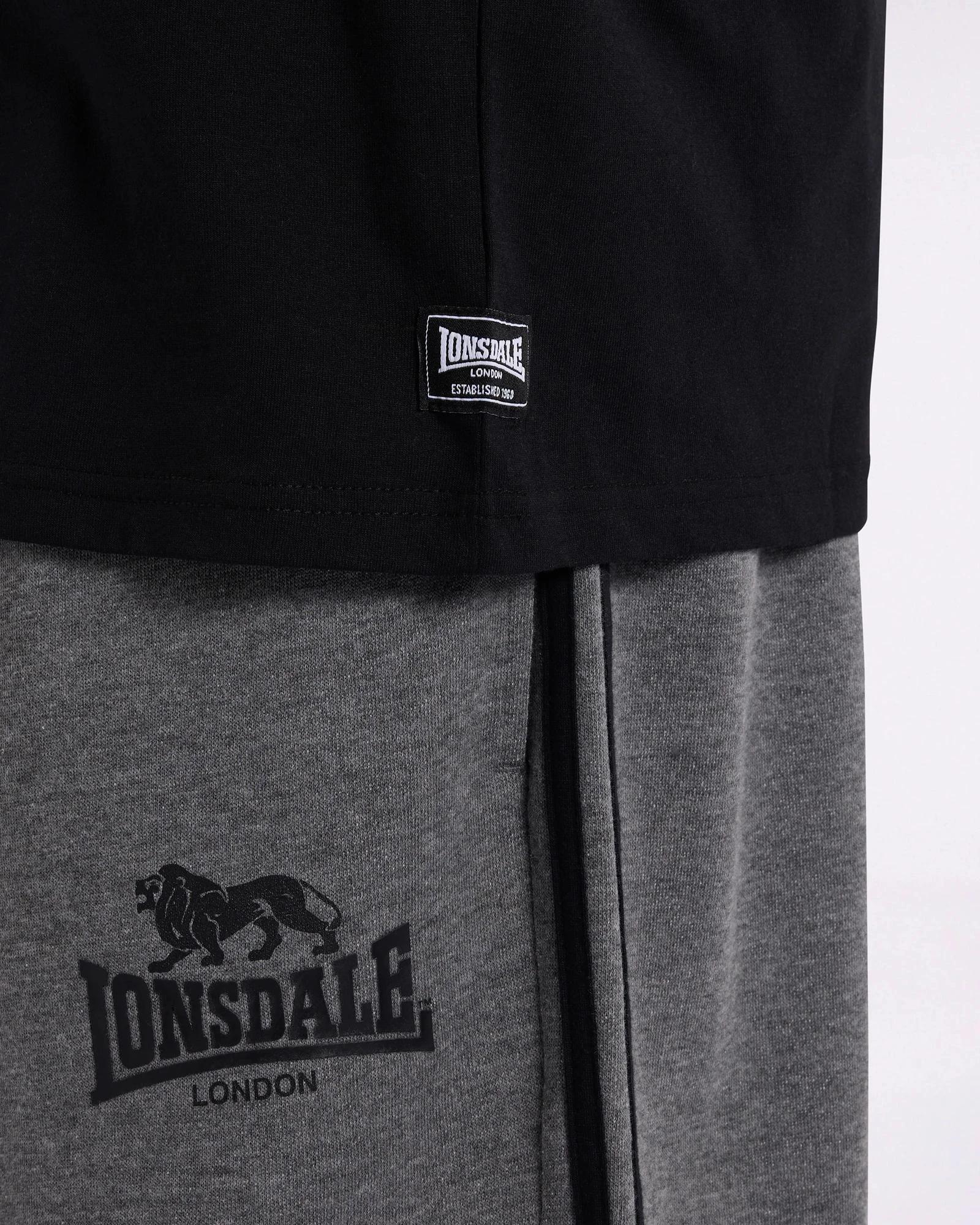 5 Plus Size Active T-Shirt - Lonsdale London BLACK, 5 of 5