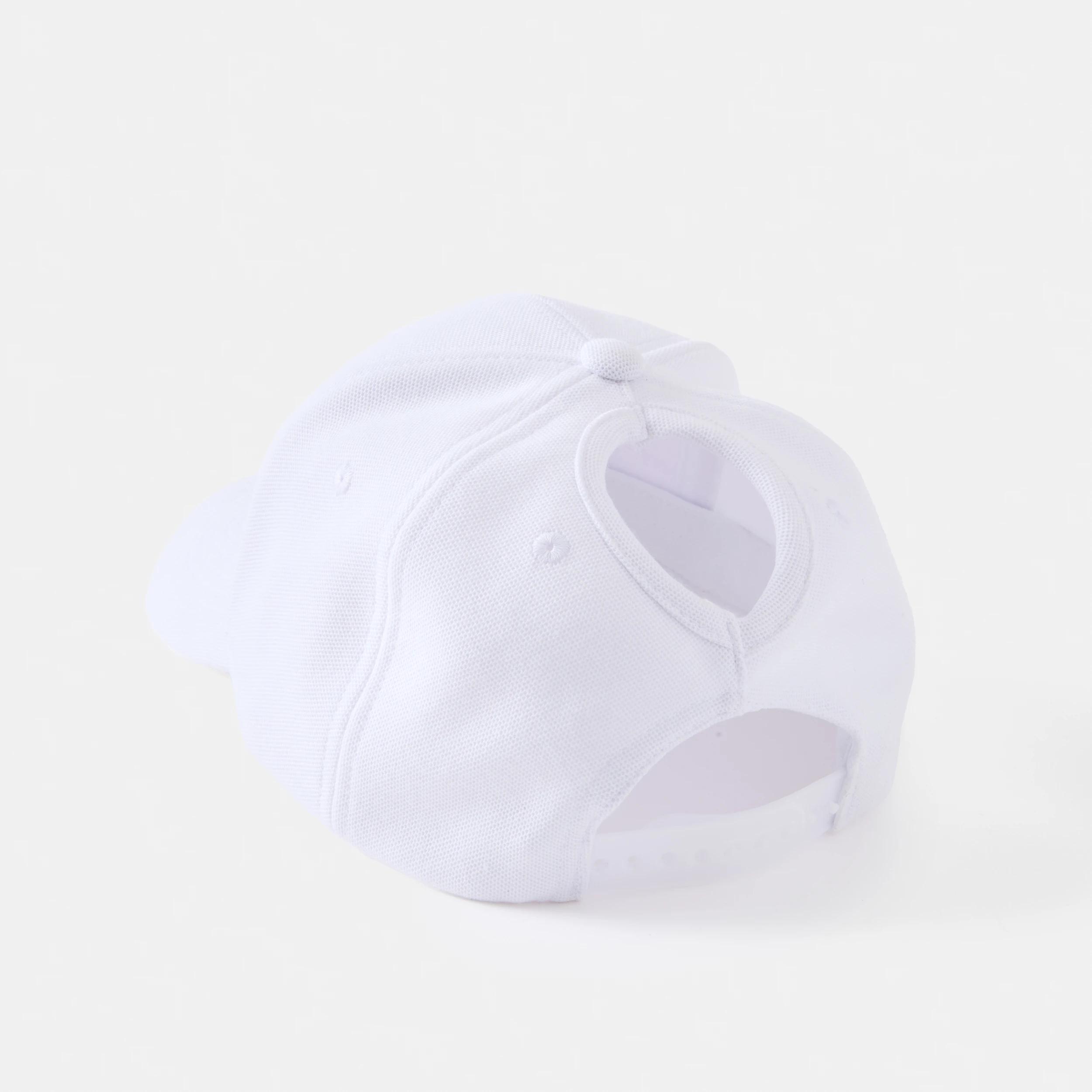 2 Ponytail Cap WHITE, 2 of 3