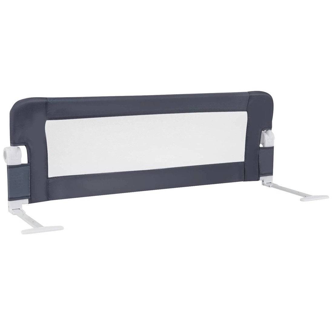 1 Costway 120cm Baby Bed Rail Guard Grey, 1 of 2