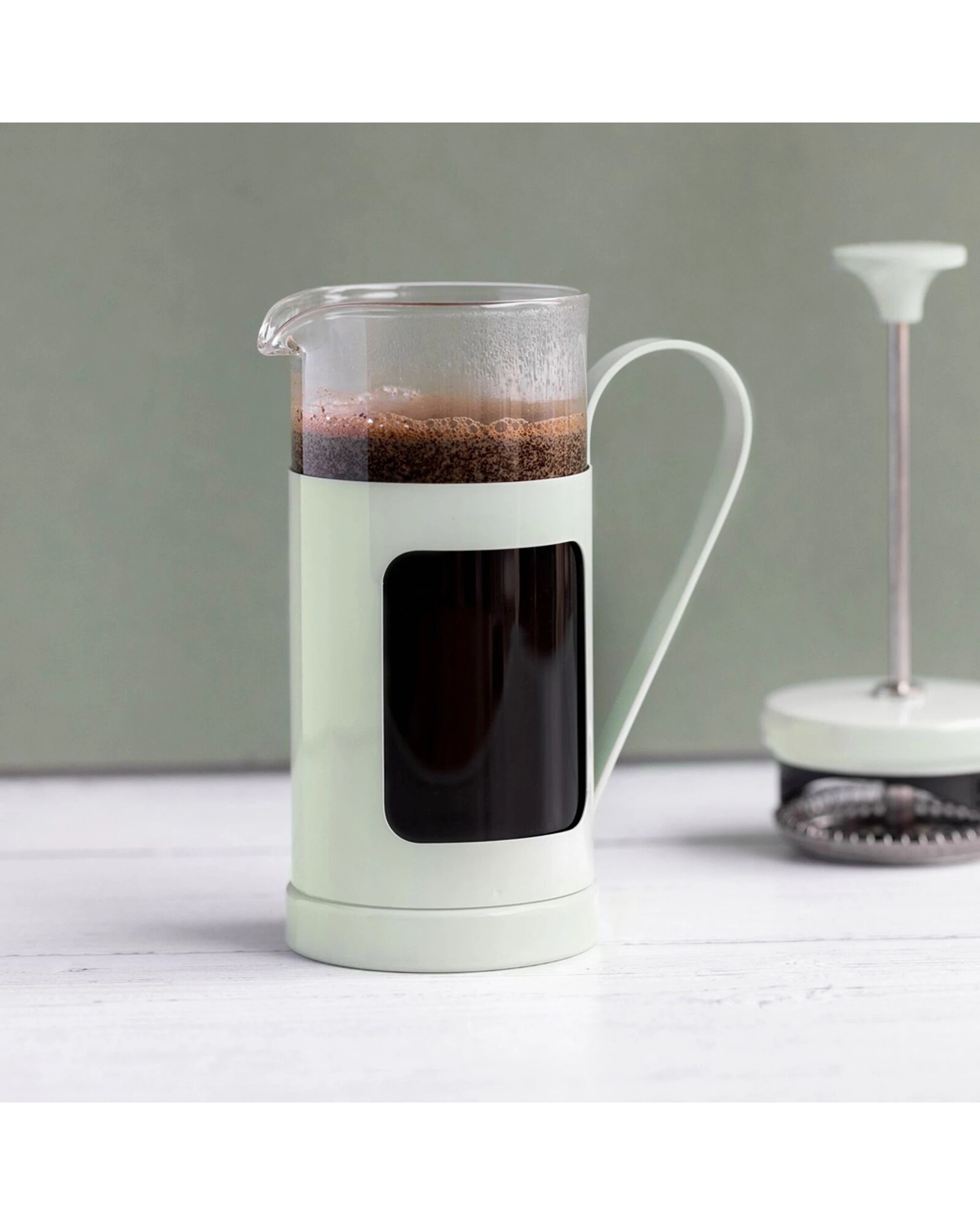 5 La Cafetiere Monaco 3-Cup 350ml Stainless Steel Glass French Press - Green, 5 of 7