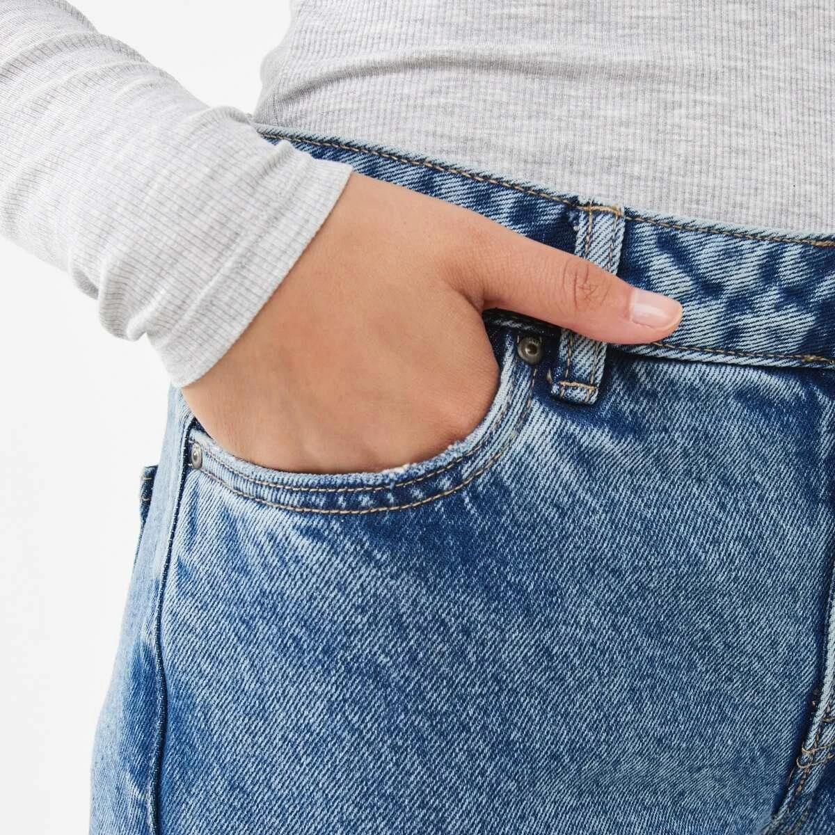 8 Low Rise Straight Leg Jeans Mid Wash, 8 of 10