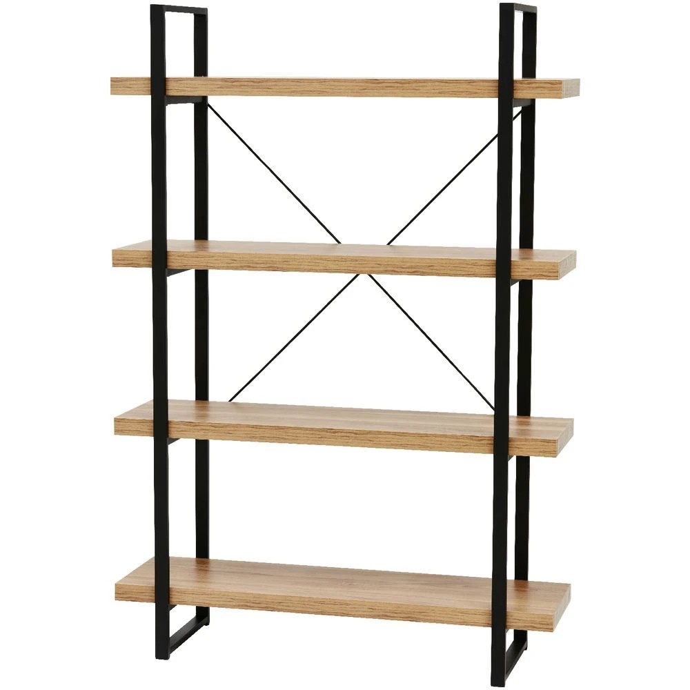 5 Kirby 4 Shelf Bookcase Shelves Home Office Storage, 5 of 6