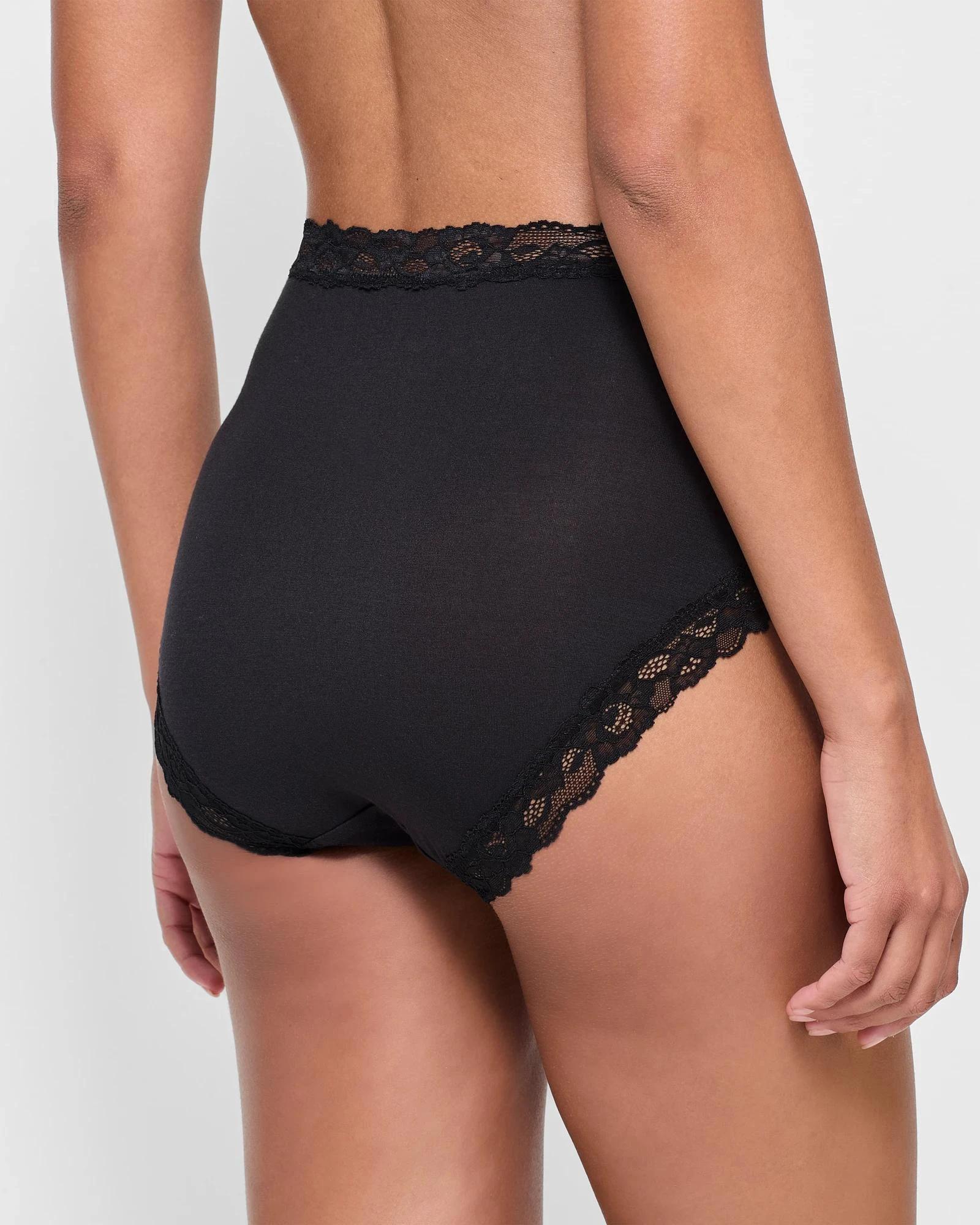 4 Target Woman 2 Pack Modal and Lace Full Briefs BLACK, 4 of 4