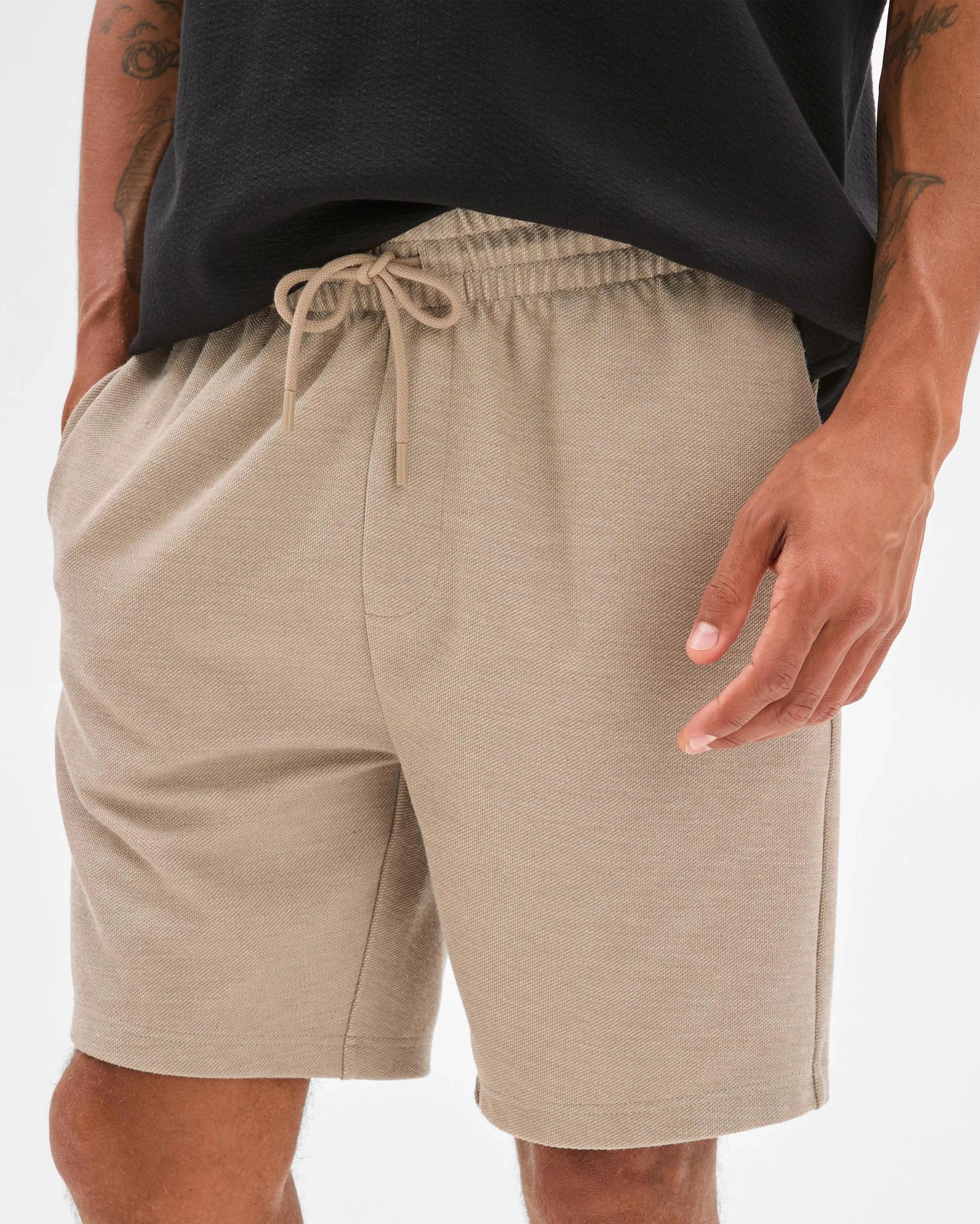 5 Target Textured Fleece Shorts SAND, 5 of 5