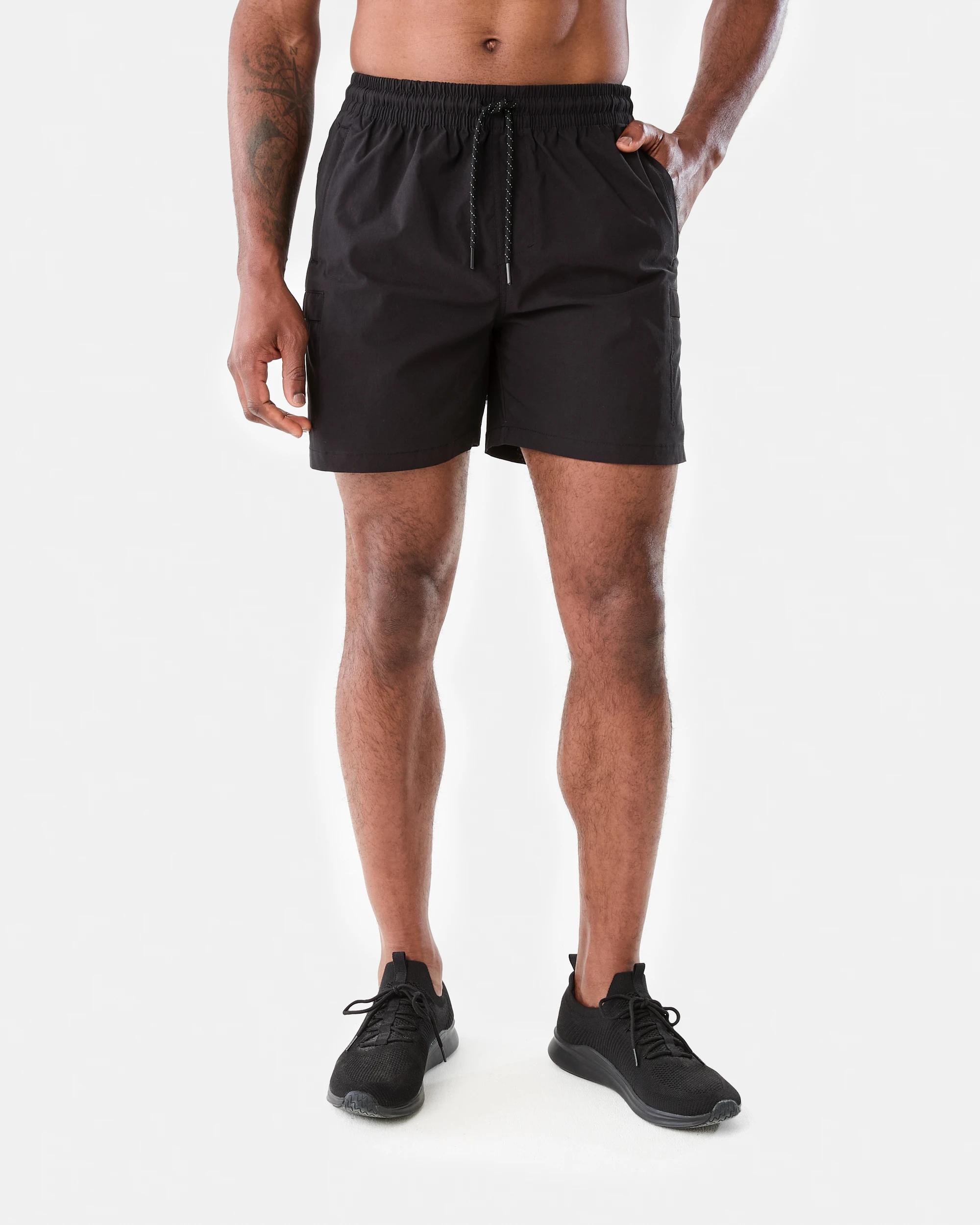 7 Active Mens Everyday Cargo Shorts BLACK, 7 of 7